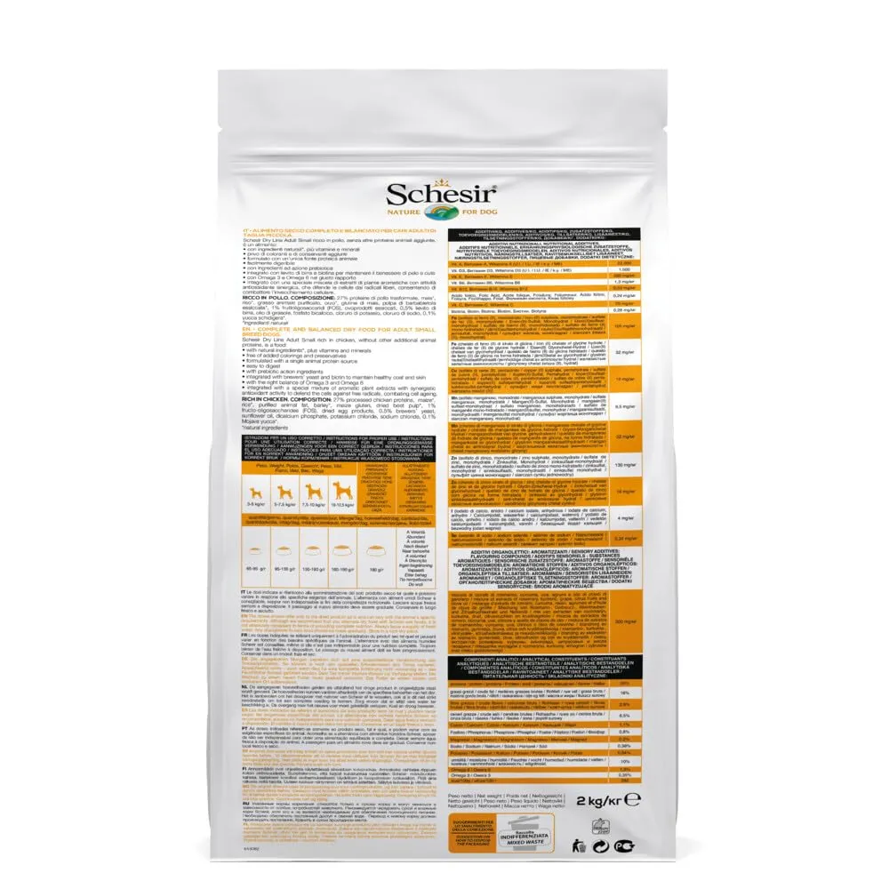 Schesir Small Adult Cibo Secco per Cani di Piccola Taglia al Pollo, 2kg - immagine 4
