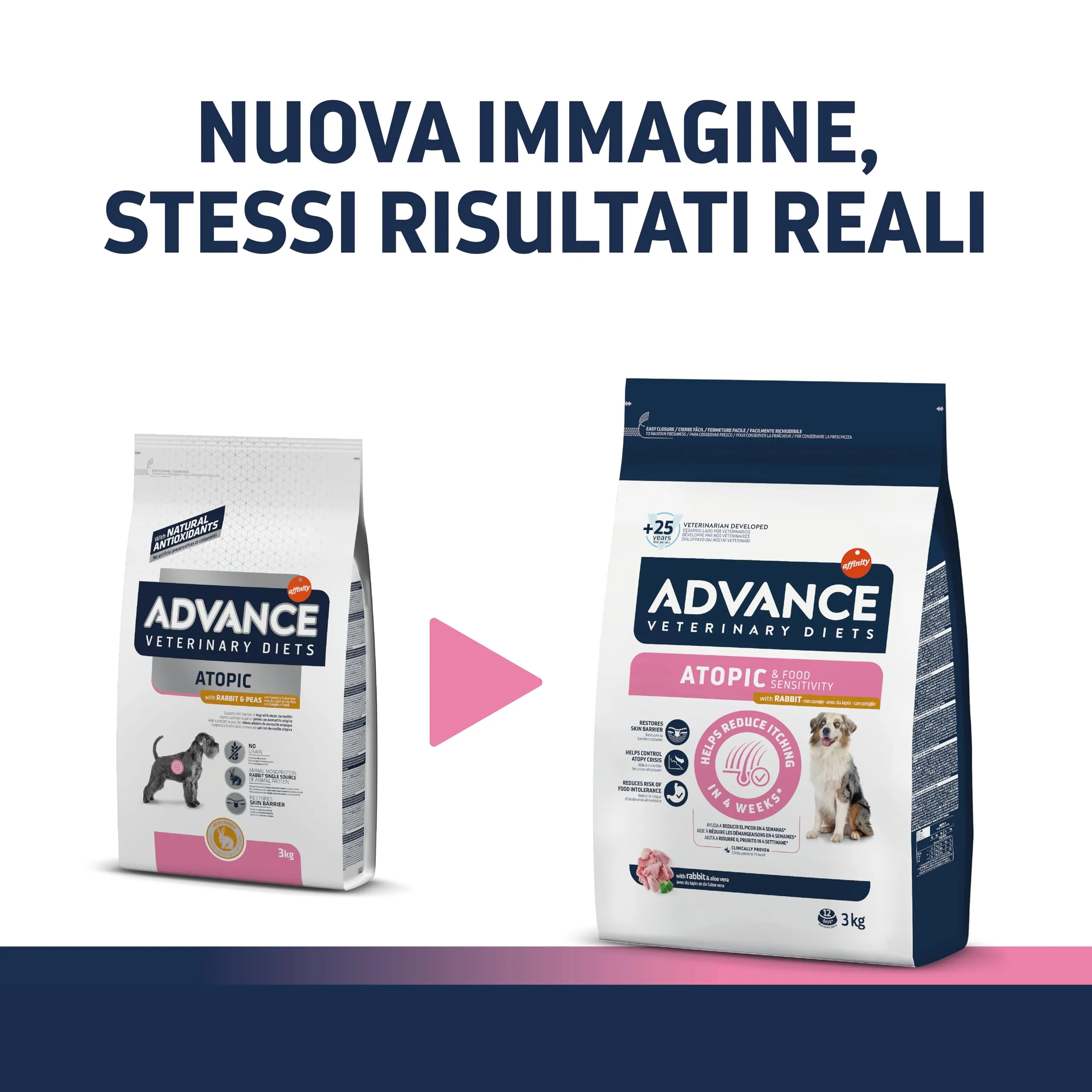 Affinity Advance Veterinary Diets Atopic Medium-Maxi Dog Food with Rabbit, 3kg - immagine 2