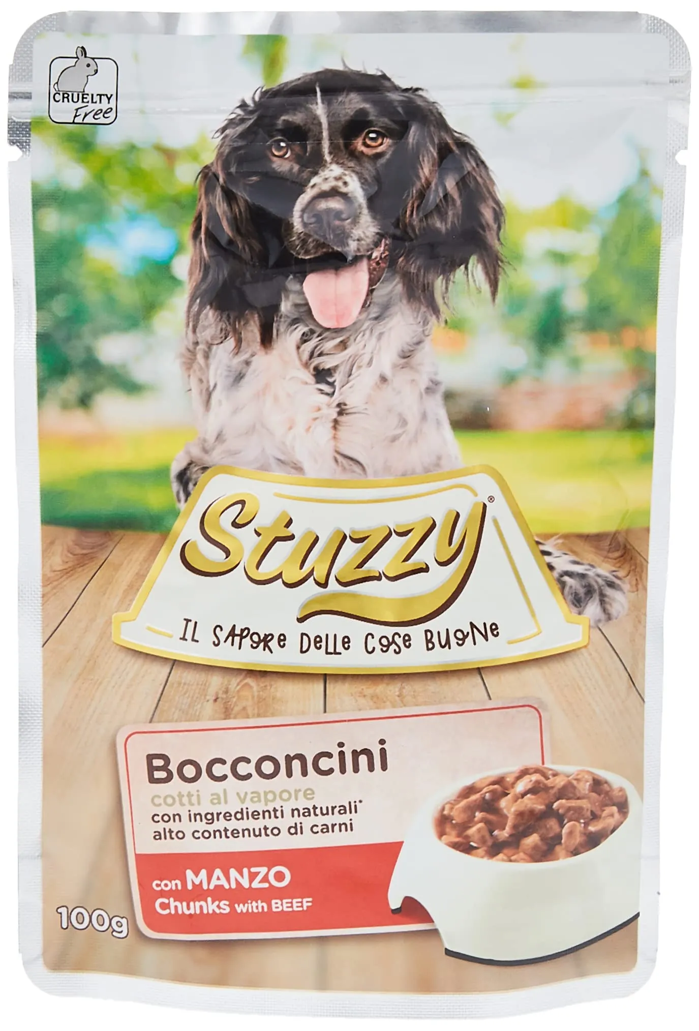 Stuzzy Cibo Umido per Cani con Manzo in Gelatina, 24 x 100 g - immagine 1