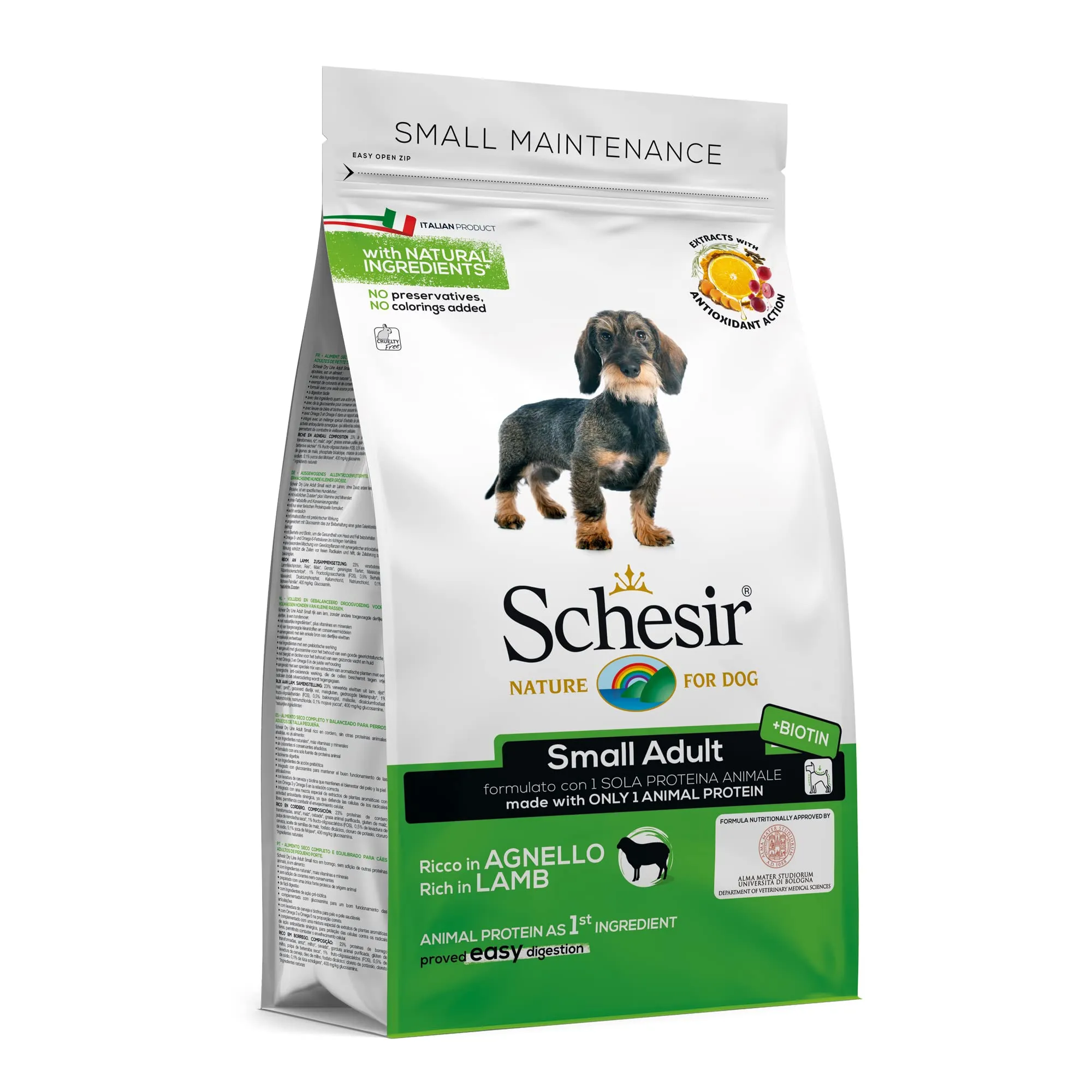 Schesir Small Adult Cibo Secco per Cani di Piccola Taglia, Agnello, 2kg - immagine 2