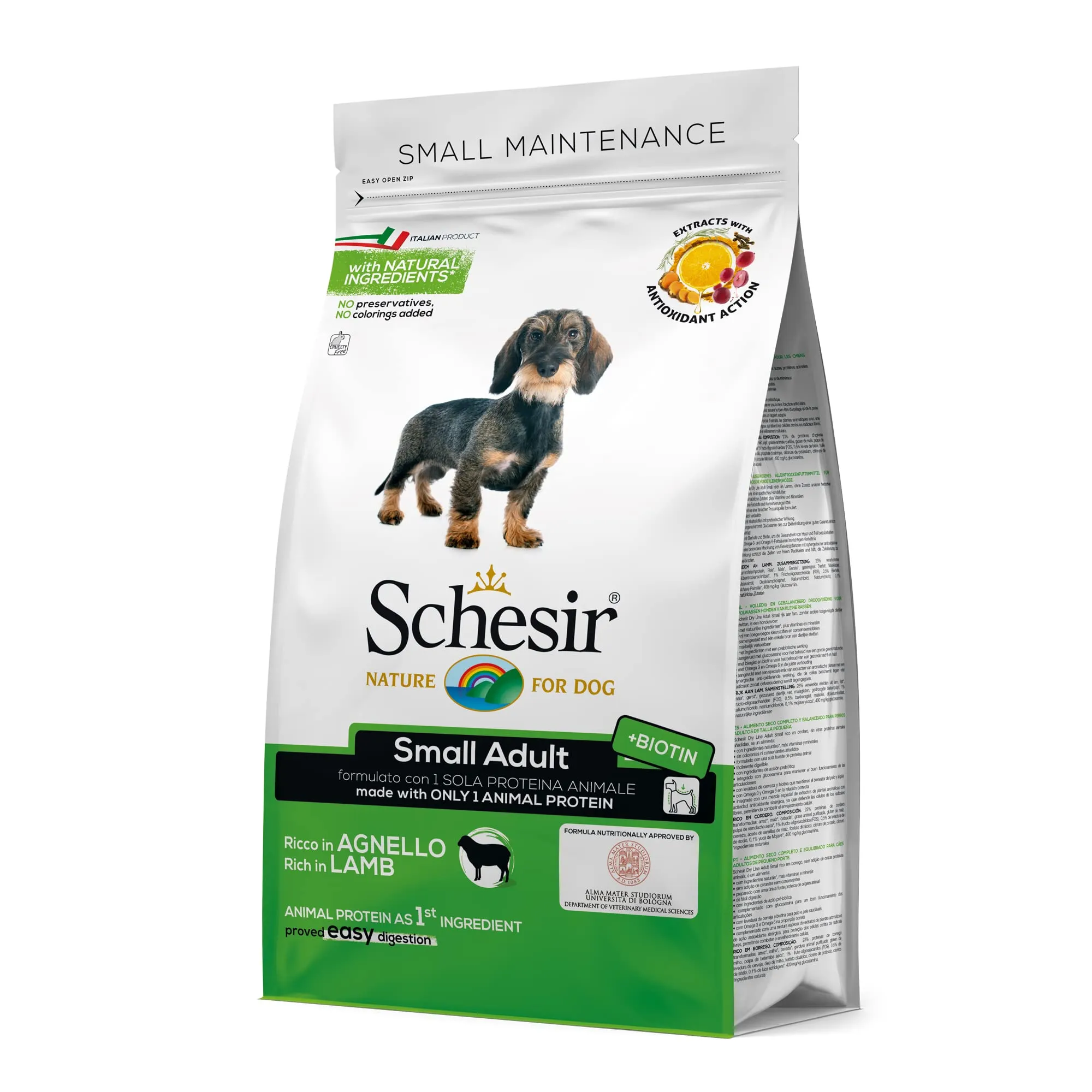 Schesir Small Adult Cibo Secco per Cani di Piccola Taglia, Agnello, 2kg - immagine 3