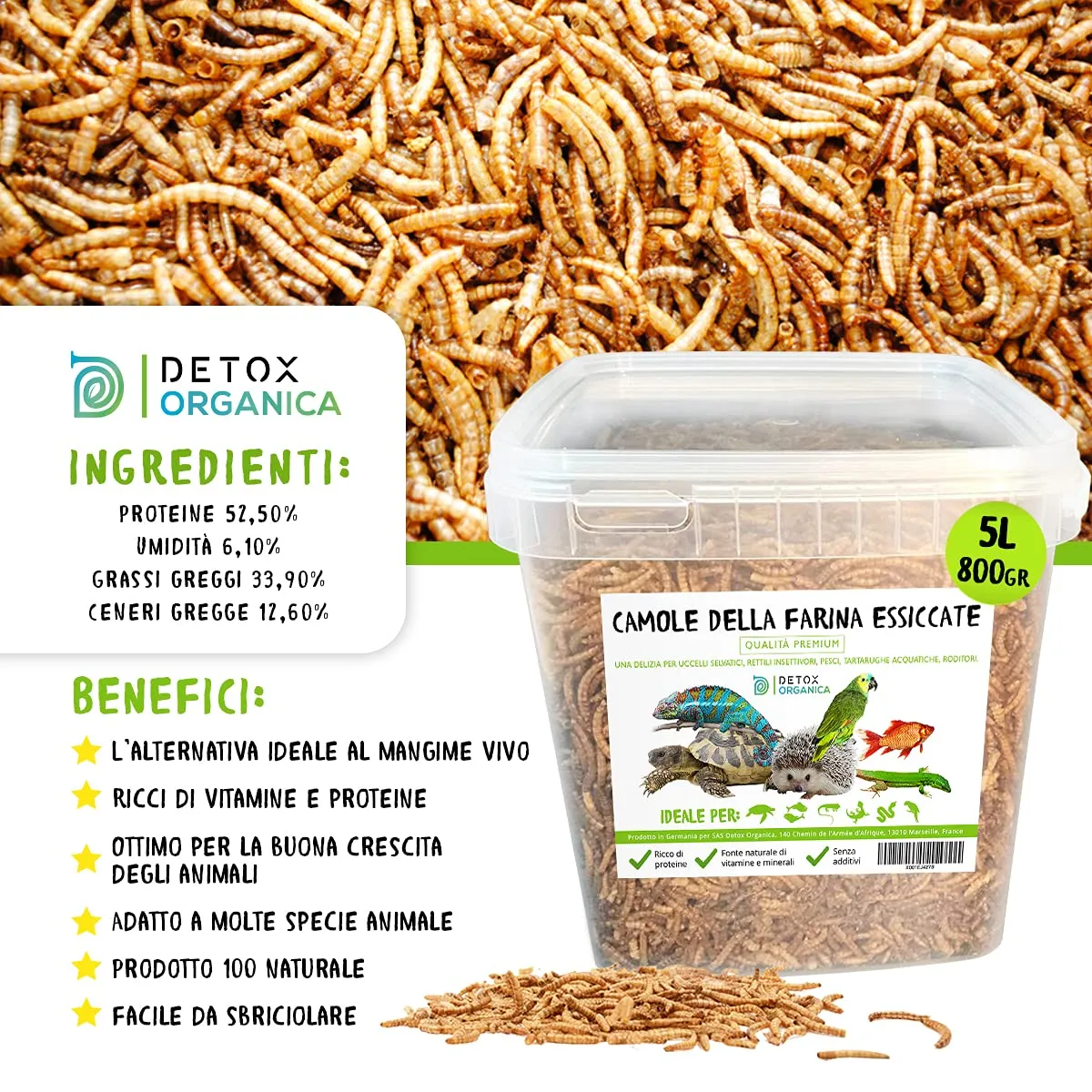 Detox Organica Camole della Farina Essiccate 800g - immagine 5