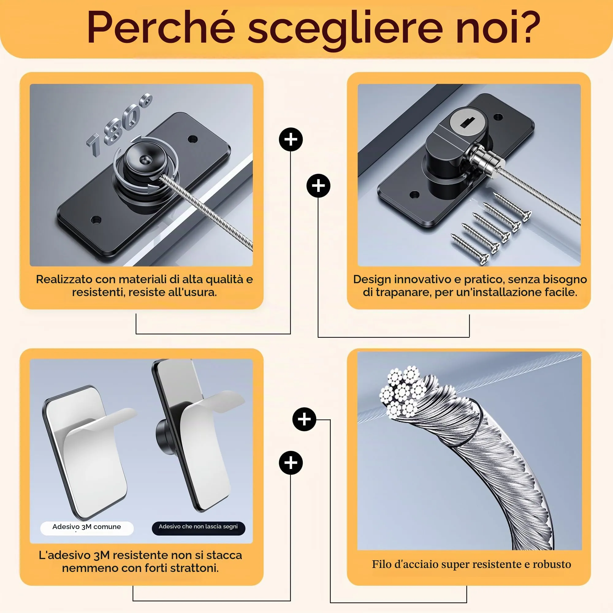 WILNIRY Blocca Bambini per Frigorifero e Cassetti, 2 Pezzi (B-Nero-2Pezzi) - immagine 3
