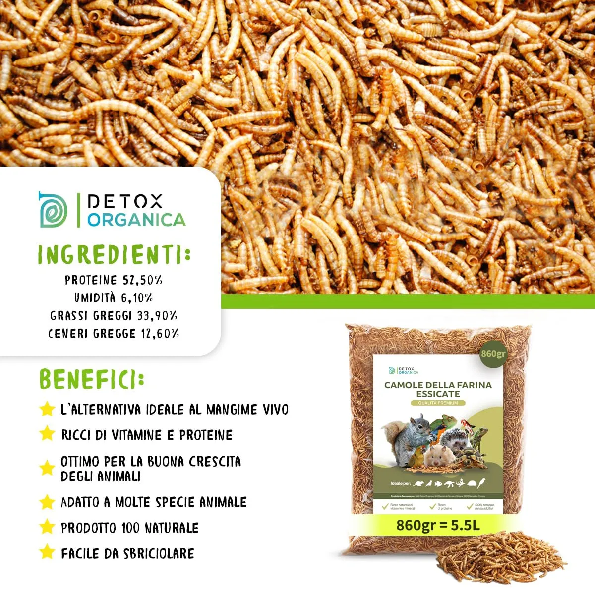 Detox Organica Camole della Farina Essiccate 860g - immagine 6