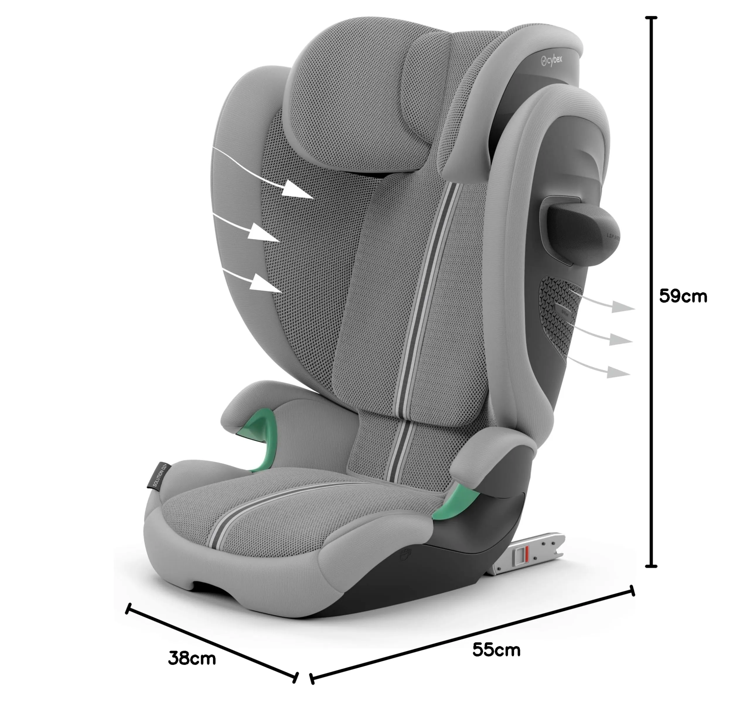Cybex Solution G2 Plus Stone Grey - immagine 10