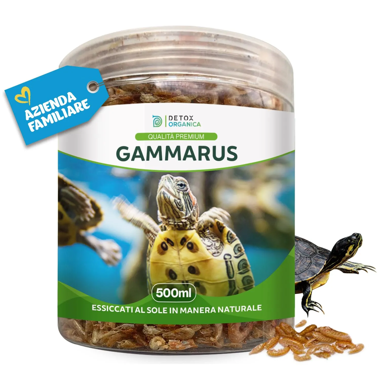 Detox Organica Gammarus Mangime per Tartarughe d'Acqua, 500ml - immagine 1