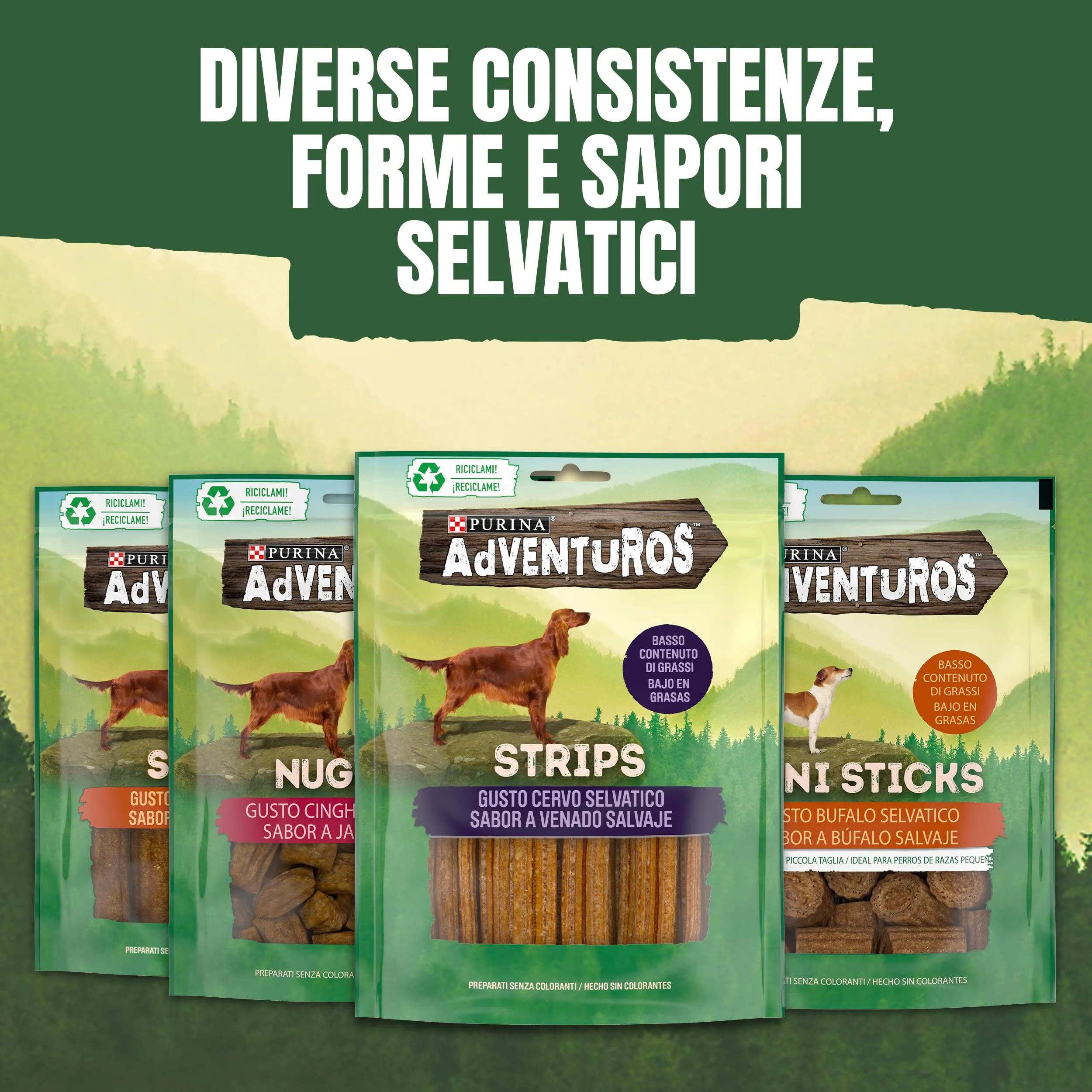 Purina Adventuros Snack per Cani Adulti Strips con Cervo, 6 x 90g - immagine 7