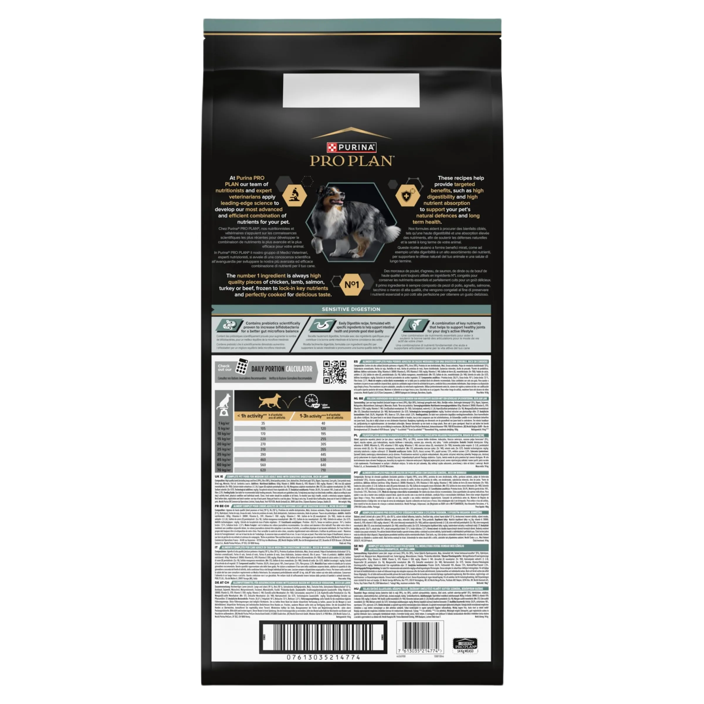 Purina Pro Plan Adult Medium Sensitive Digestion, 14 kg - immagine 4