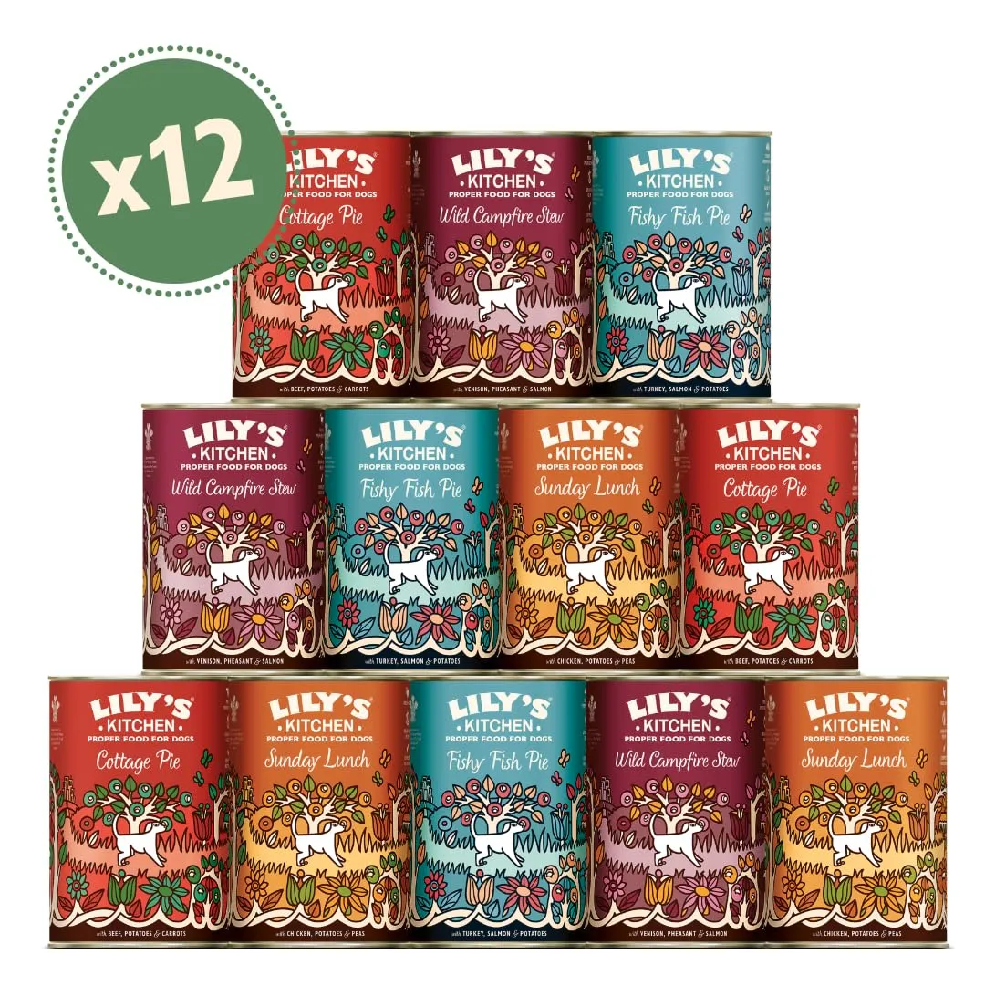 Lily's Kitchen Cibo Umido Naturale per Cani Adulti, Ricetta Senza Cereali, Confezione Assortita (12 x 400g) - immagine 4