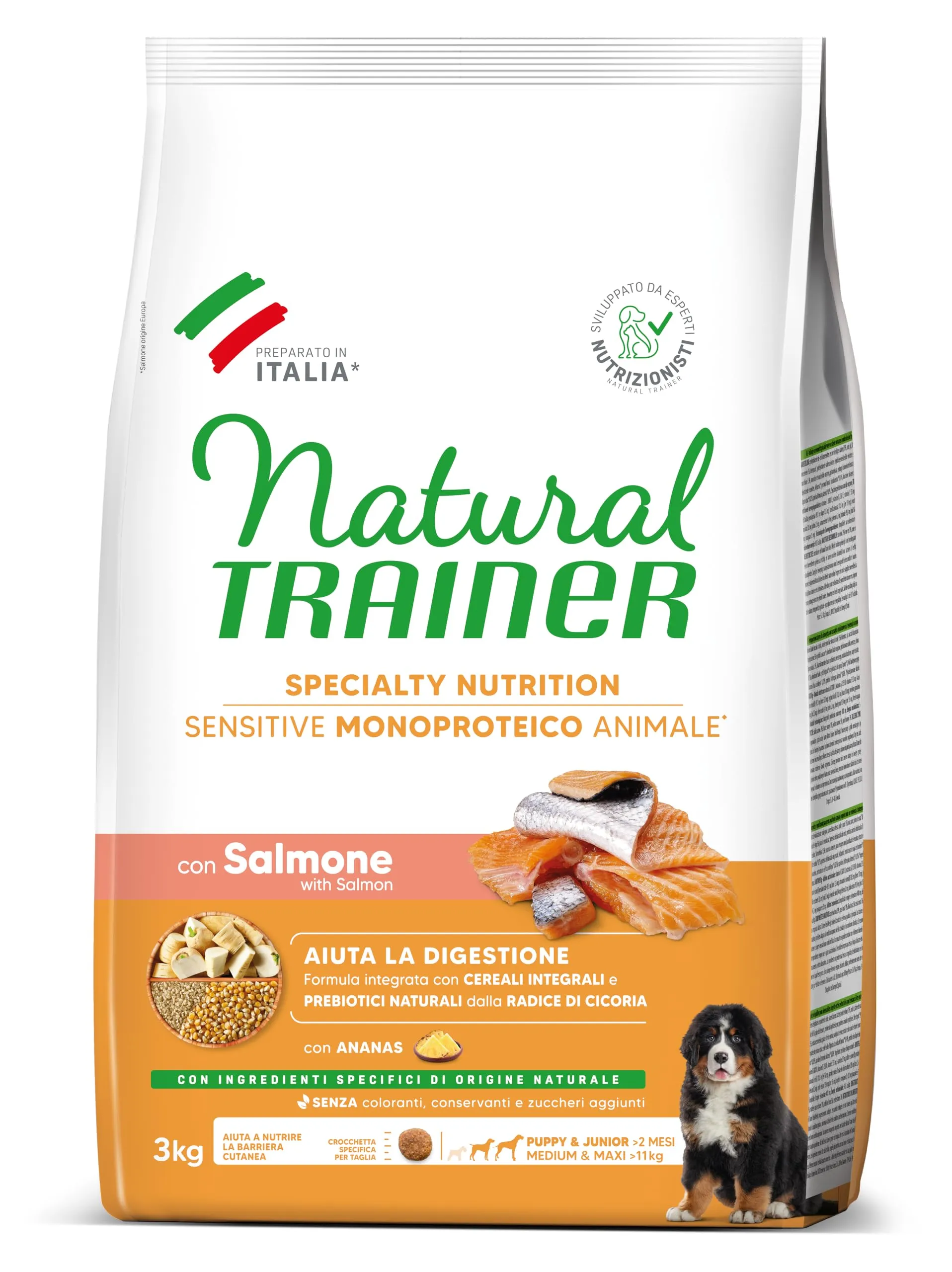 Trainer Natural Sensitive No Gluten Puppy & Junior with Salmon - 3kg - immagine 6