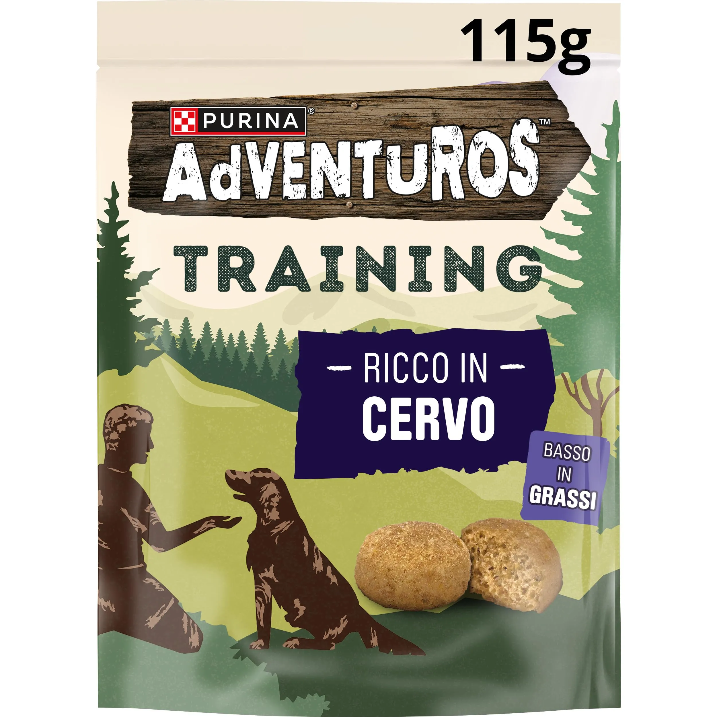 Purina Adventuros Training Snack per Cani Adulti al Cervo, 6 x 115g - immagine 1