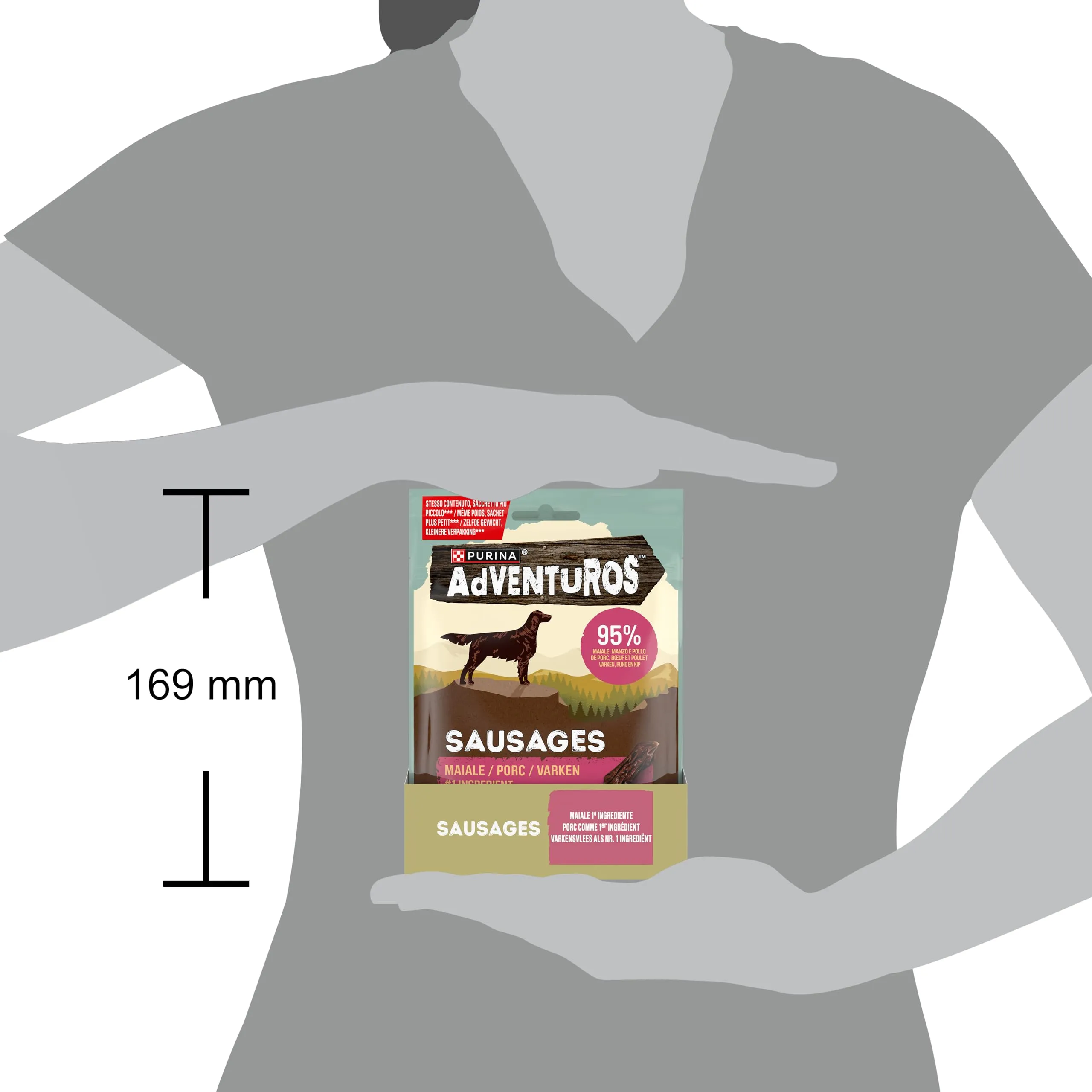 Purina Adventuros High Meat Sausages Maiale, 8 x 70g - immagine 4