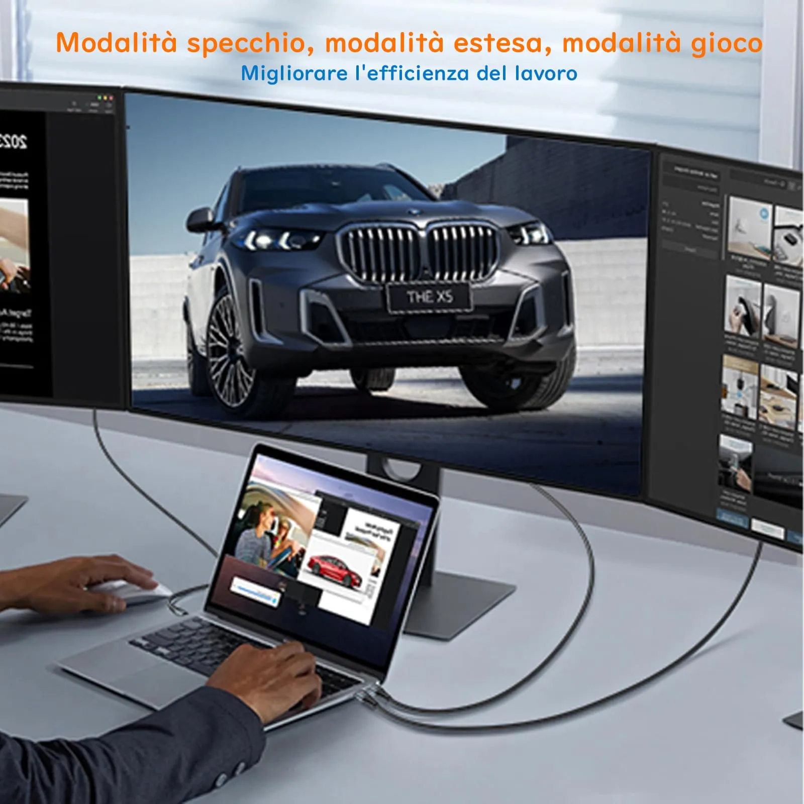 AviBrex Cavo USB-C a HDMI 4K, 6m, per Thunderbolt 4 3, iPhone 17 16 15 Pro Max, MacBook Pro Air, iMac, iPad Pro Air, Samsung S26 S25 S24 S23 S22 S21 S20 - immagine 7