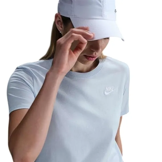 Nike Club T-Shirt Donna Blue Tint XS DX7902 - immagine 3