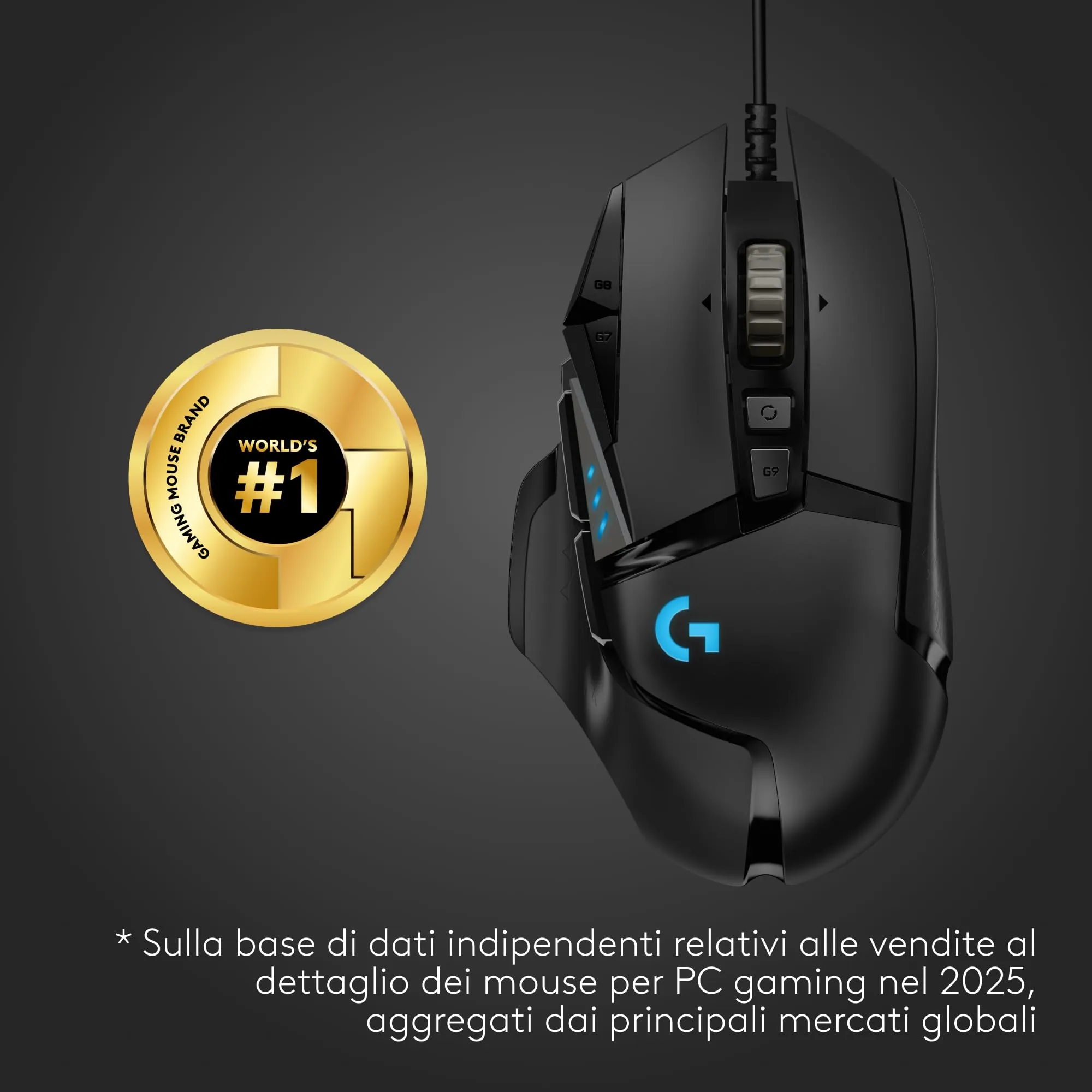 Logitech G G502 HERO Gaming Mouse - immagine 2