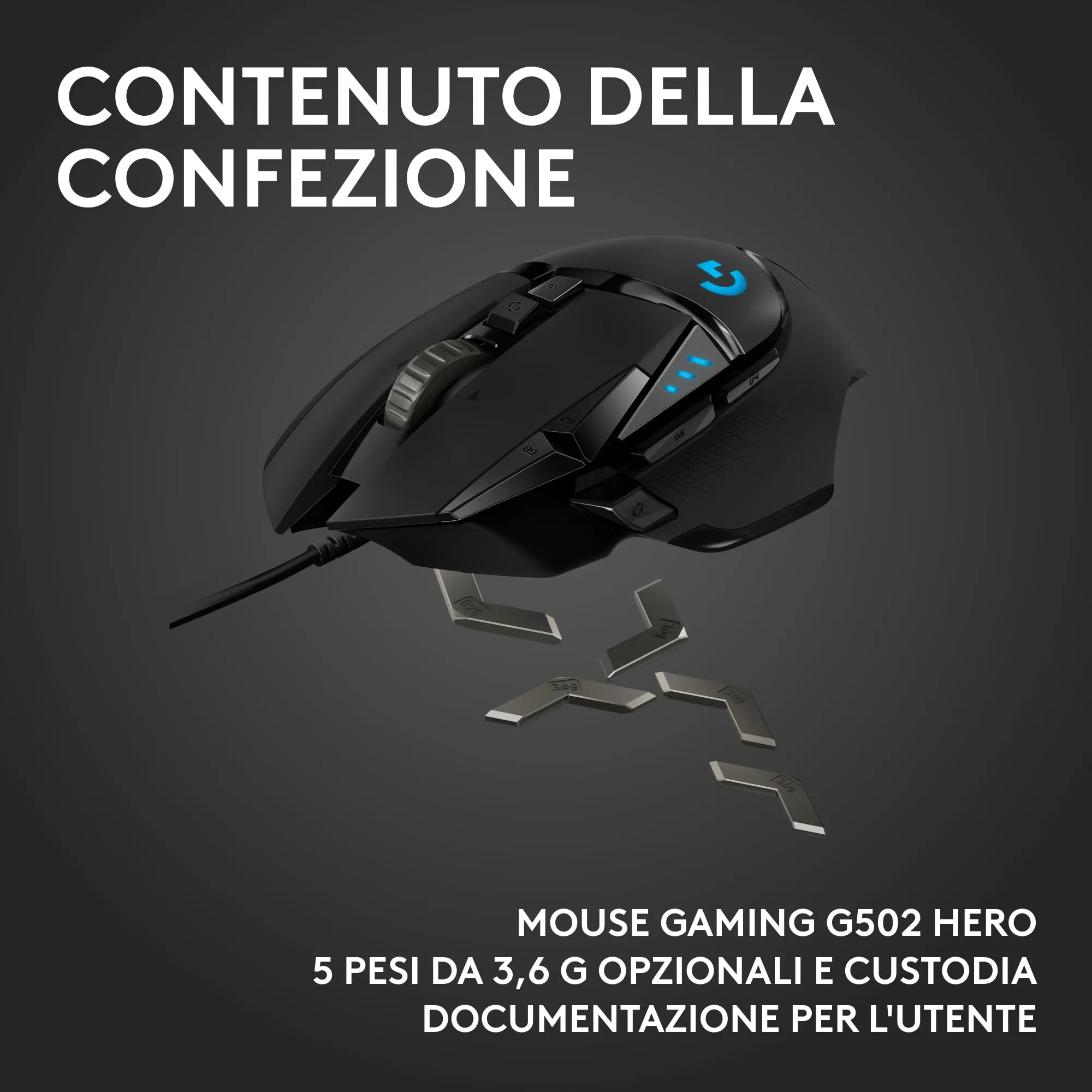 Logitech G G502 HERO Gaming Mouse - immagine 12