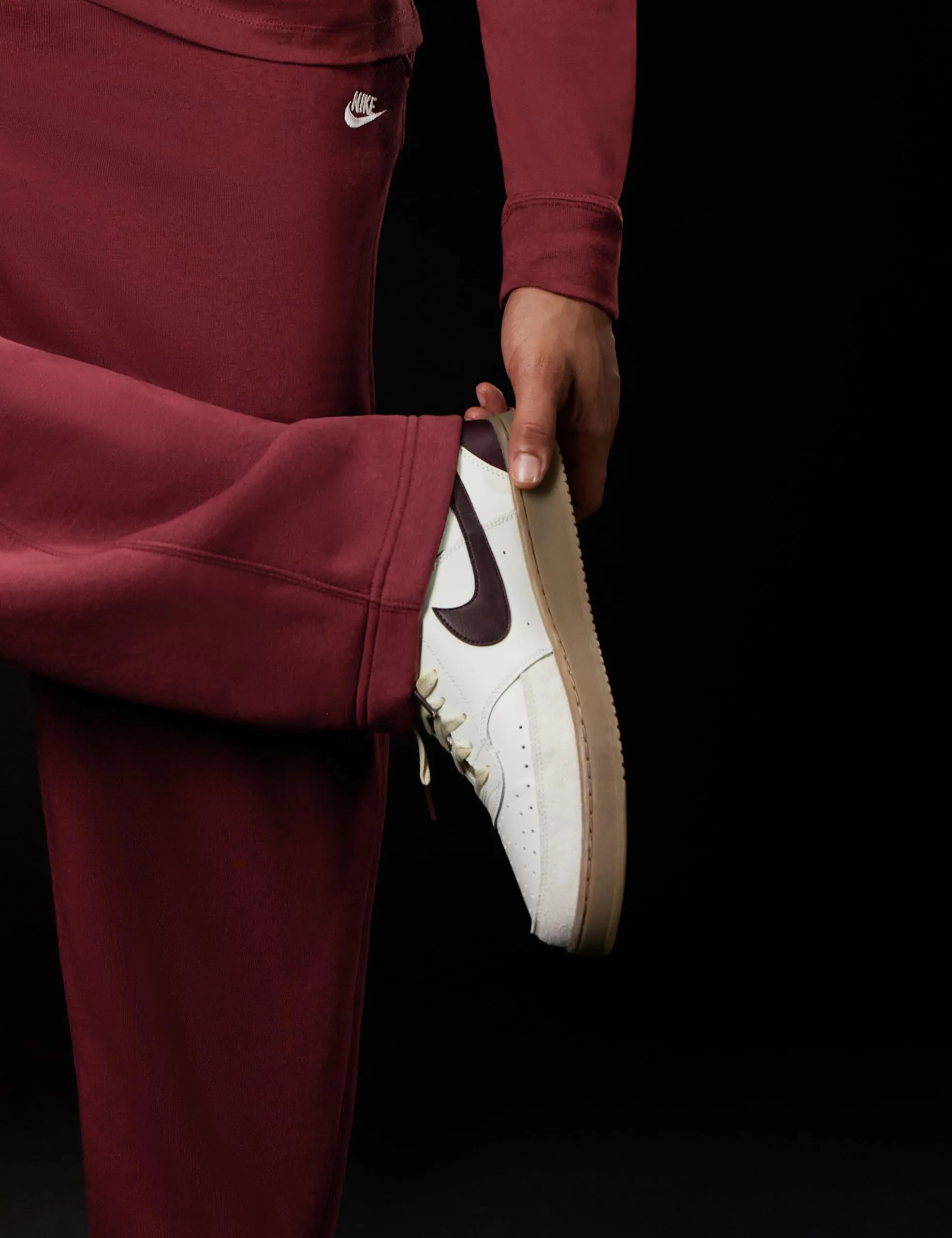 Nike Court Vision Low - Sail/Burgundy Crush-Lt Khaki, HV2530-101 - immagine 2