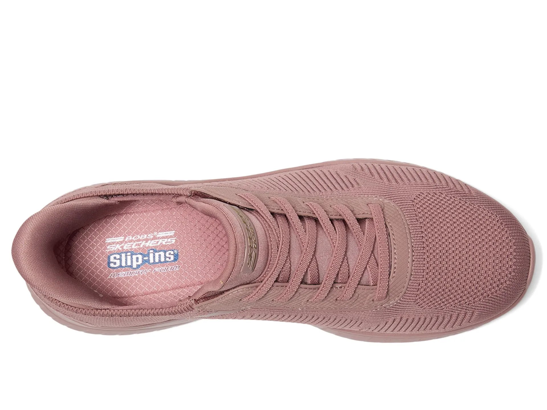 Skechers Women's Bobs Squad Chaos Current Muse Slip-In, Rose Textile, 36.5 EU - immagine 5
