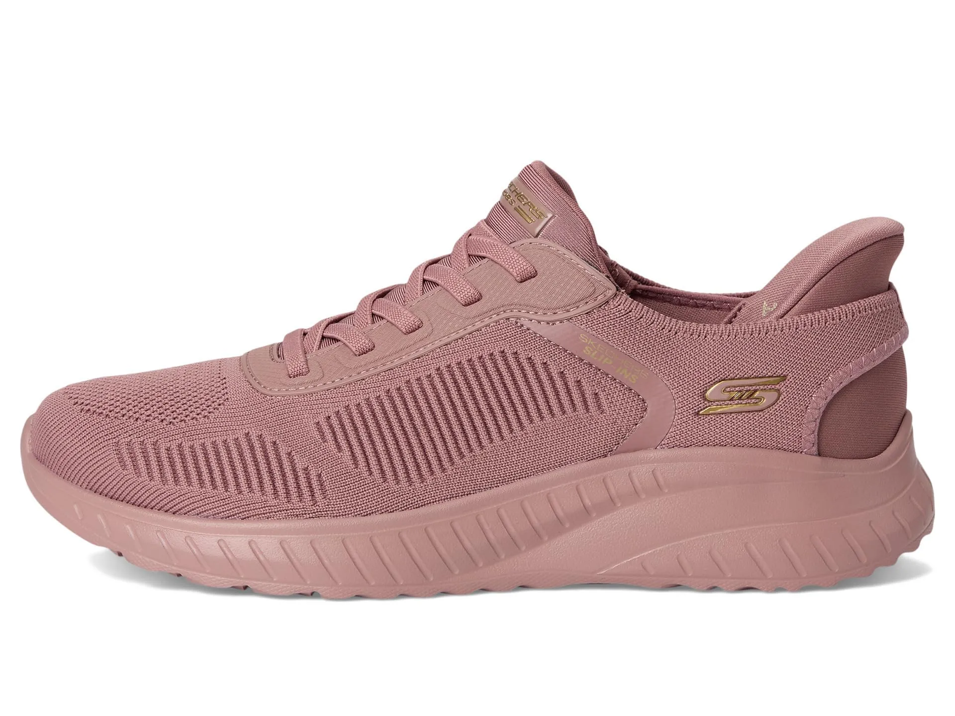 Skechers Women's Bobs Squad Chaos Current Muse Slip-In, Rose Textile, 36.5 EU - immagine 9