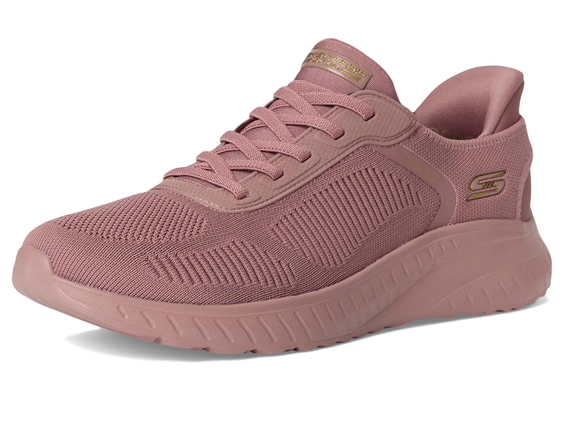 Skechers Women's Bobs Squad Chaos Current Muse Slip-In, Rose Textile, 36.5 EU - immagine 12