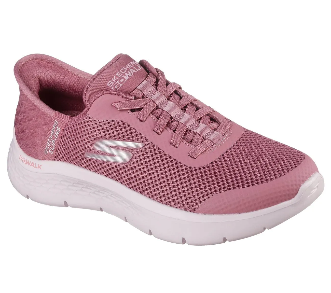 Skechers Go Walk Flex Grand Entry Trainers, Rose Textile/Trim, 41 EU - immagine 1