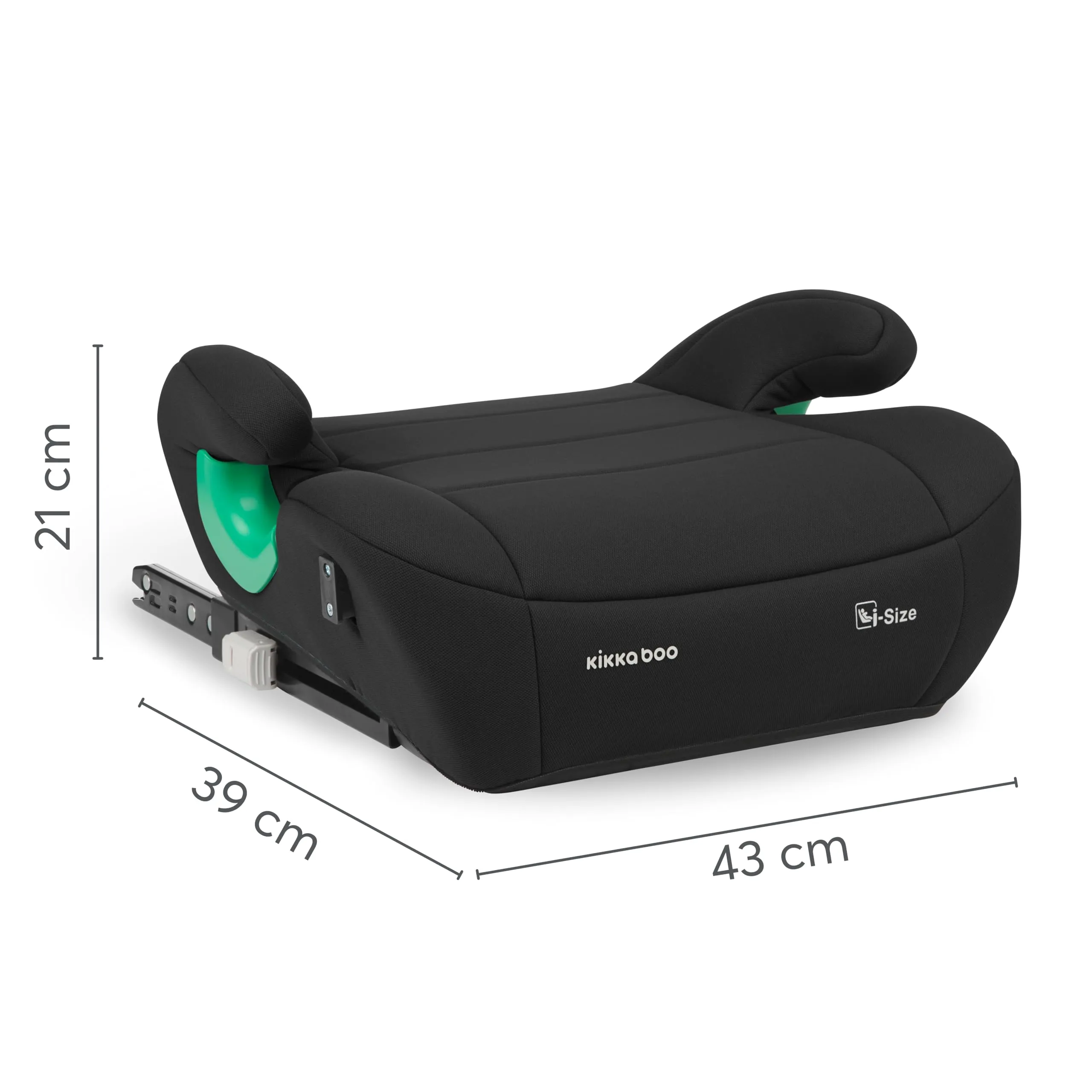 KikkaBoo i-POP Seggiolino Auto ISOFIX i-Size, 125-150 cm, 22-36 kg, Nero - immagine 9