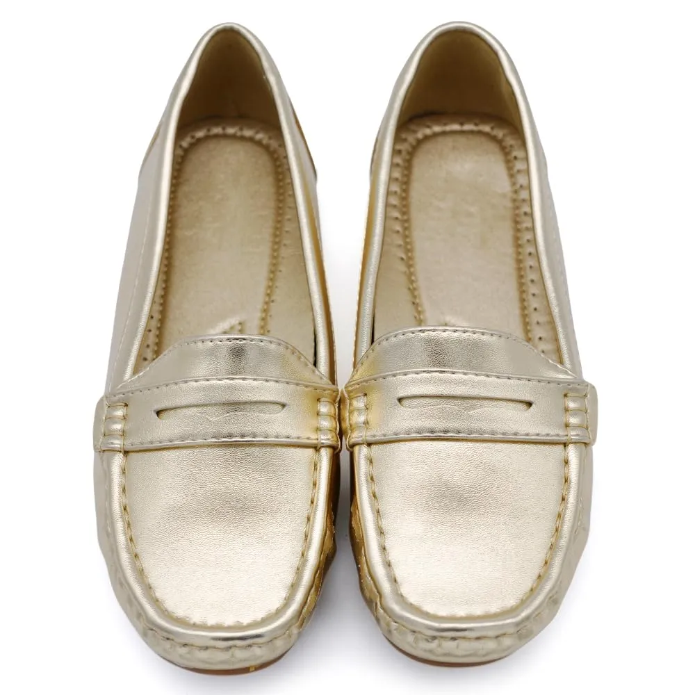 IF Mocassini Slip On Loafers Donna Morbidi FT245 Oro N.41 - immagine 2