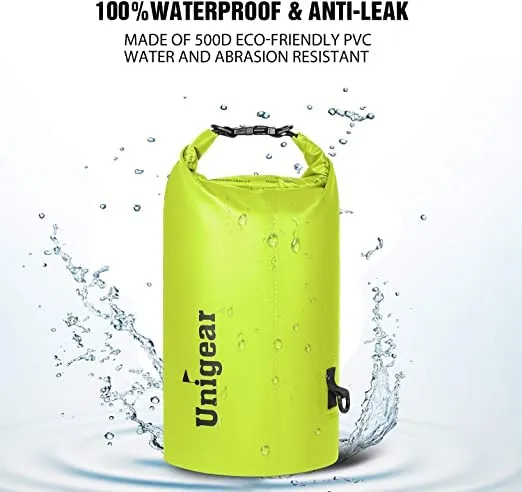 Unigear Borsa Impermeabile 10L Giallo con Custodia per Cellulare - immagine 3