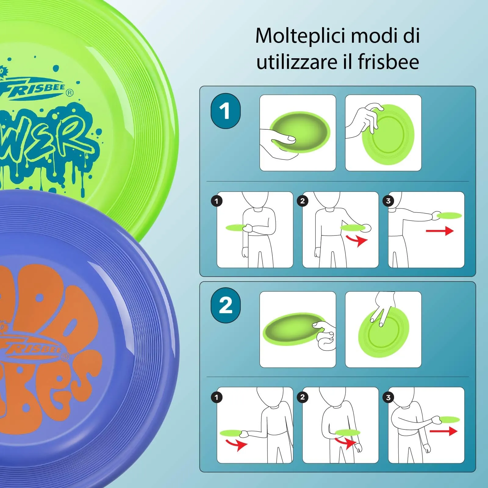 Wham-O Frisbee Disco Volante, 23.75 cm, 100g (53308-V12) - immagine 6