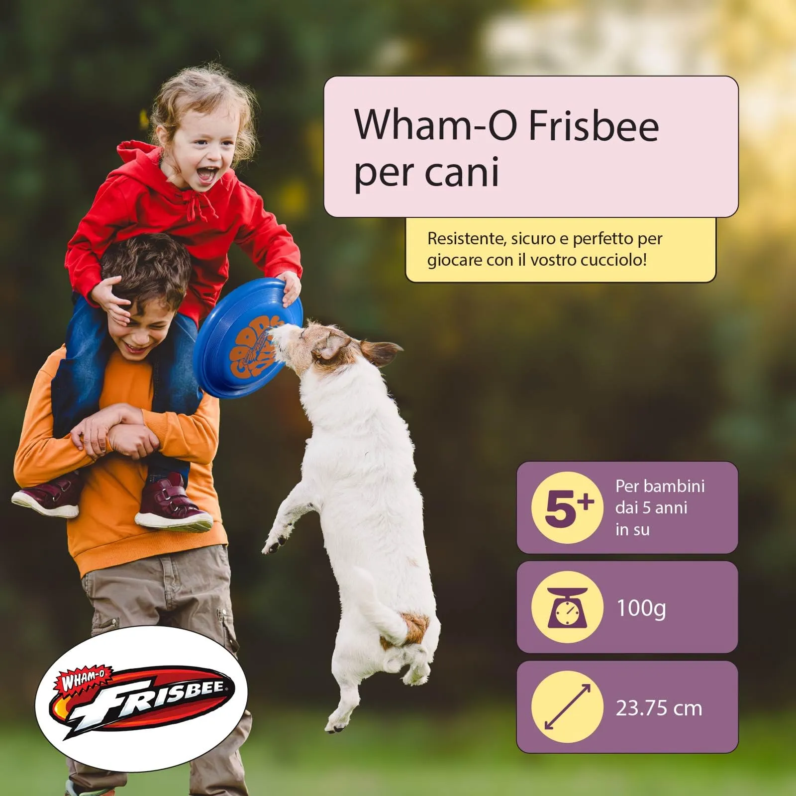 Wham-O Frisbee Disco Volante 23.75 cm 100g (53308-V2) - immagine 2