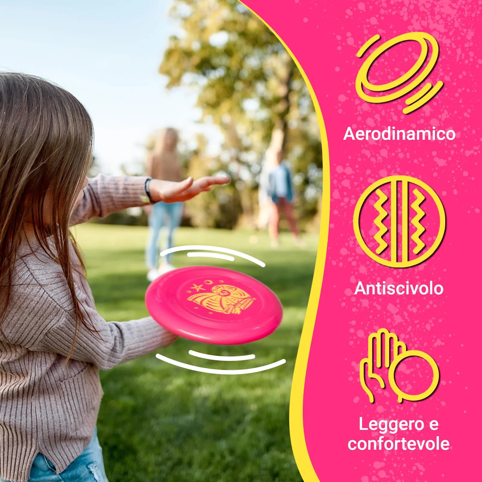 Wham-O Frisbee Dischi Volanti 70g, 22.86 cm, Set da 6 pezzi - immagine 3