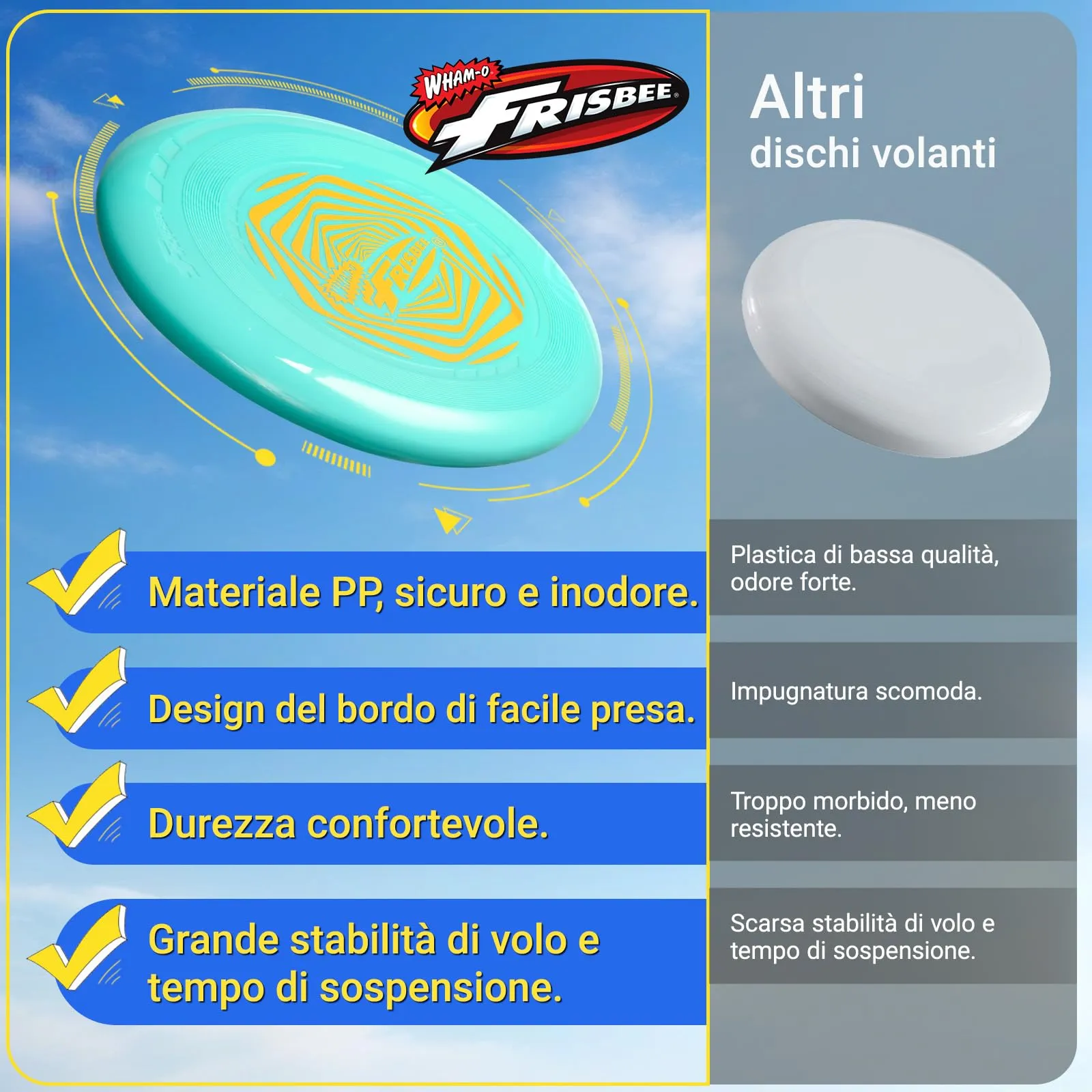 Wham-O Frisbee Go, Set di 2 Dischi Volanti 70g, 22.86 cm - immagine 5