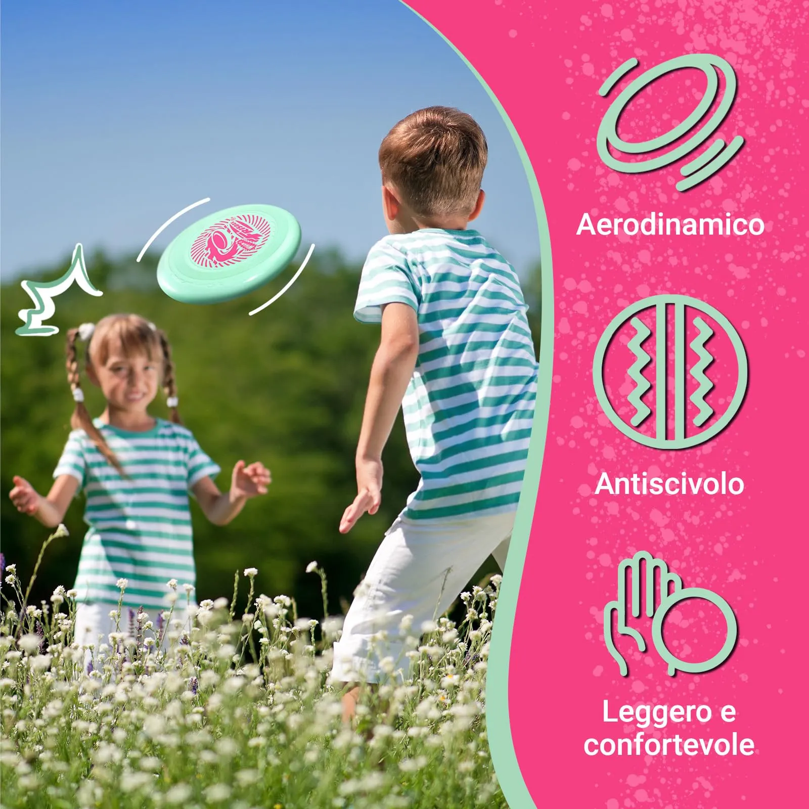 Wham-O Frisbee Go 2 Pack, 22.86 cm, 70g (50140-V5) - immagine 3