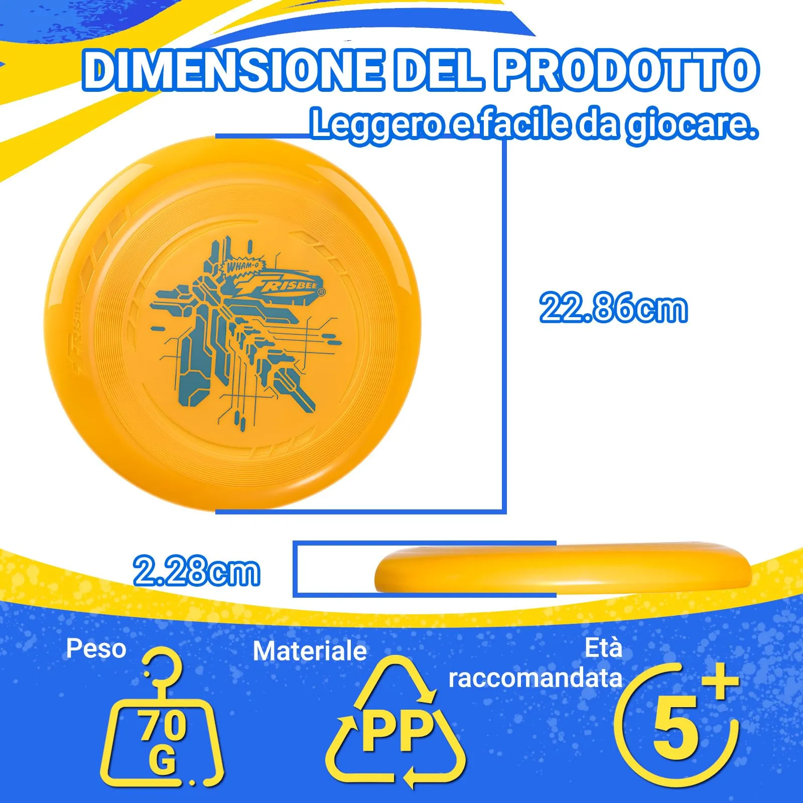 Wham-O Frisbee Go 2 Pack Dischi Volanti 70g, 22.86 cm - immagine 4