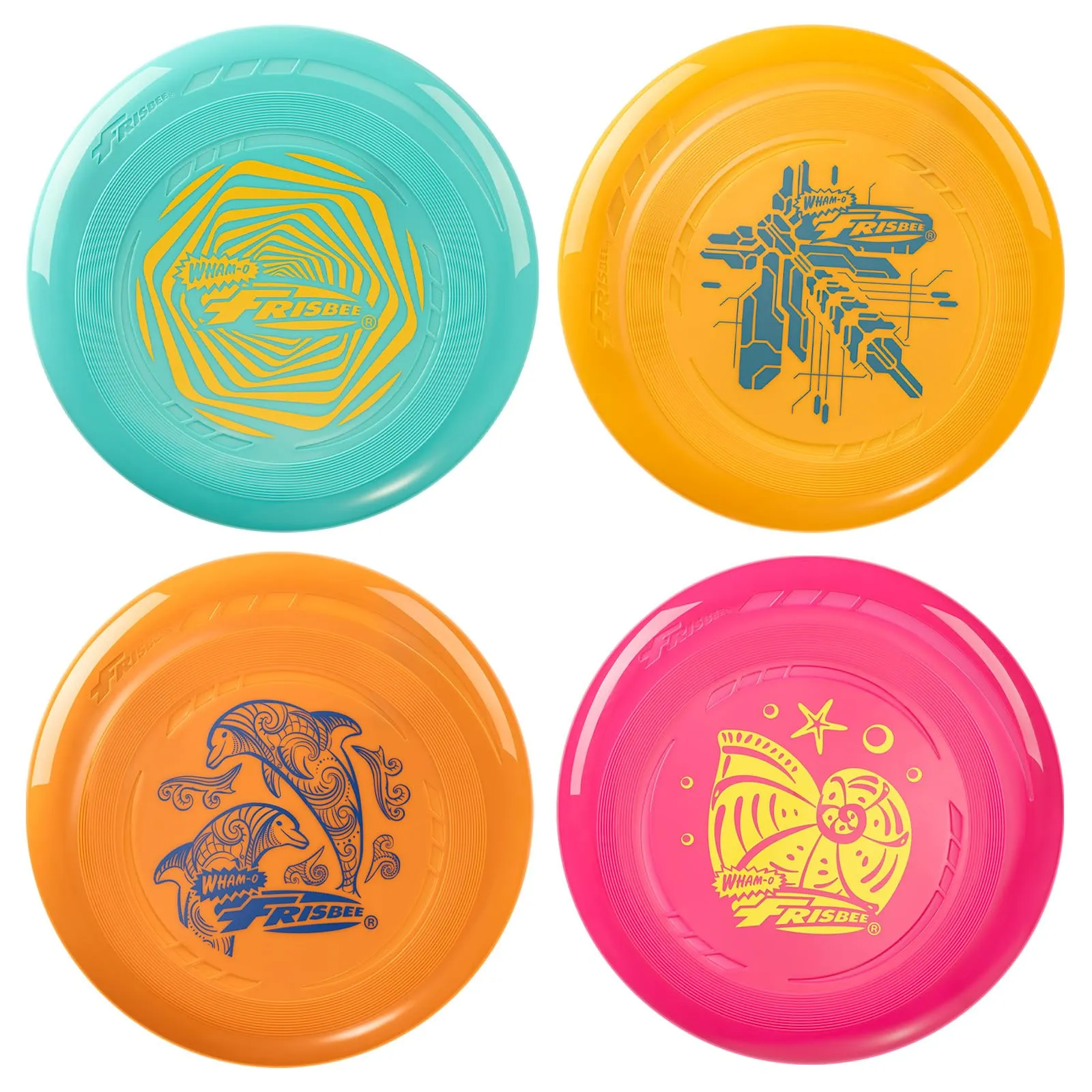 Wham-O Frisbee Go, Set di 4 Dischi Volanti 70g, 22.86 cm - immagine 1