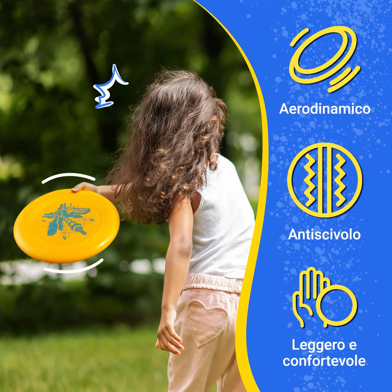 Wham-O Frisbee Go, Set di 4 Dischi Volanti 70g, 22.86 cm - immagine 3