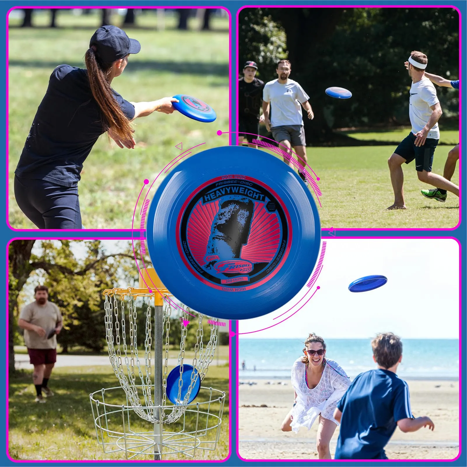 Wham-O Frisbee Pesante 200 g, 27.94 cm, Confezione da 2 Pezzi - immagine 7