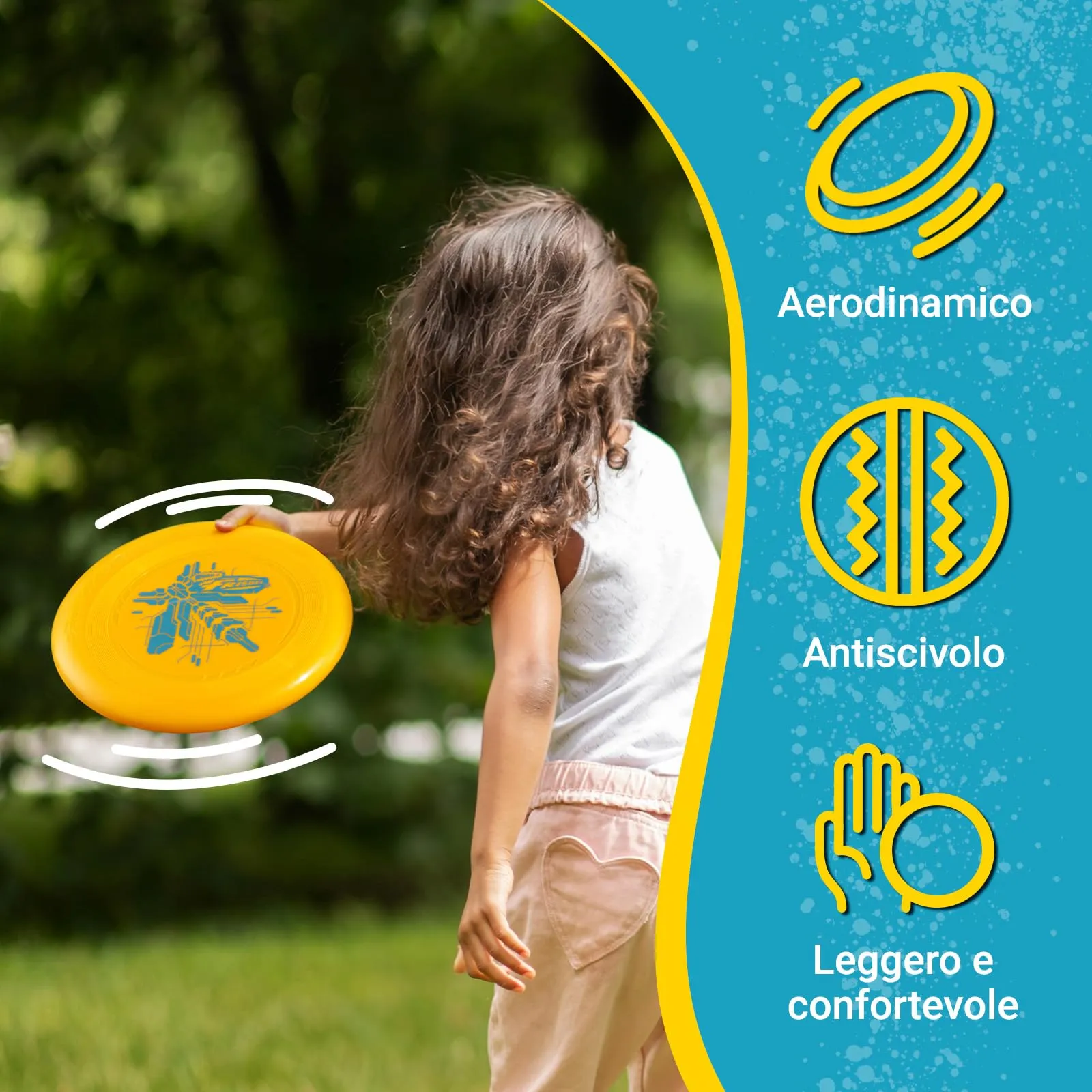 Wham-O Frisbee Dischi Volanti 70g, 22.86 cm, Set da 6 pezzi - immagine 3