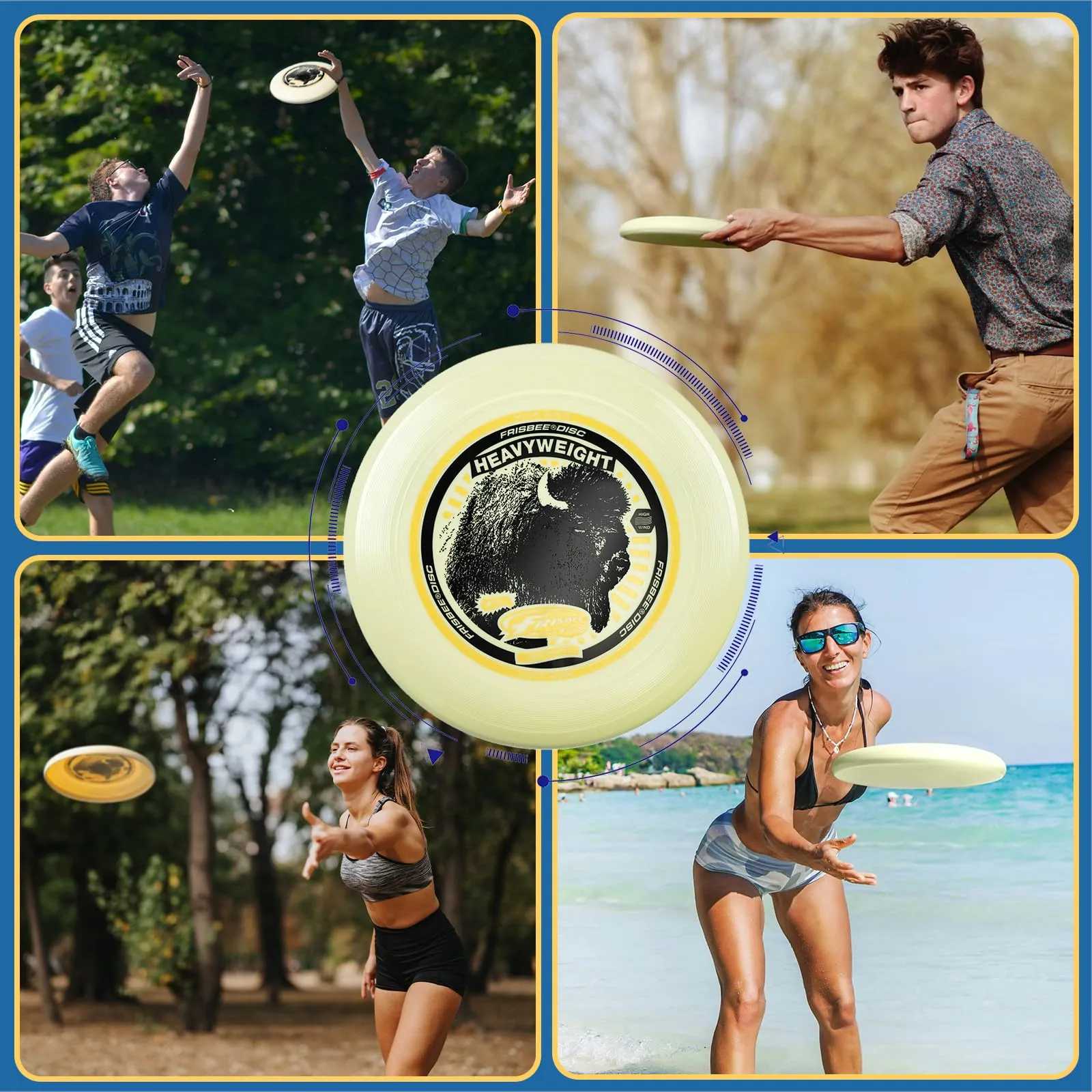 Wham-O Frisbee Pesante 200 g, 27.94 cm, Confezione da 2 Pezzi - immagine 7