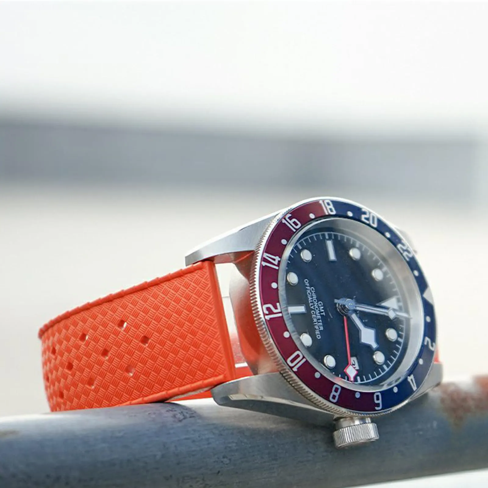 Niziruoup Cinturino Orologio in Gomma FKM Tropicale Sgancio Rapido 18mm 20mm 22mm per Rolex e Omega Swatch - immagine 6