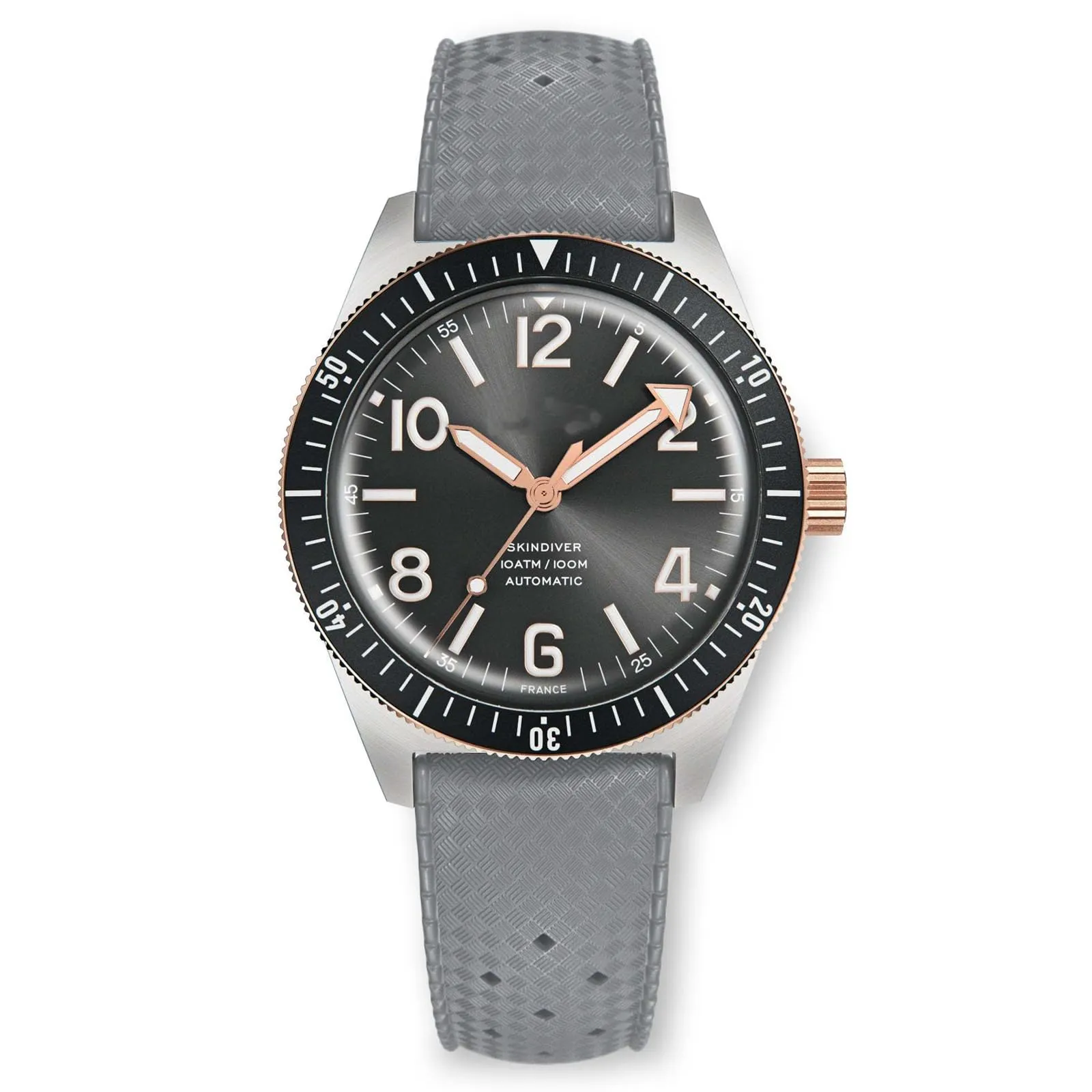 Niziruoup Cinturino Orologio in Gomma FKM Tropicale Sgancio Rapido 21mm Grigio - immagine 7