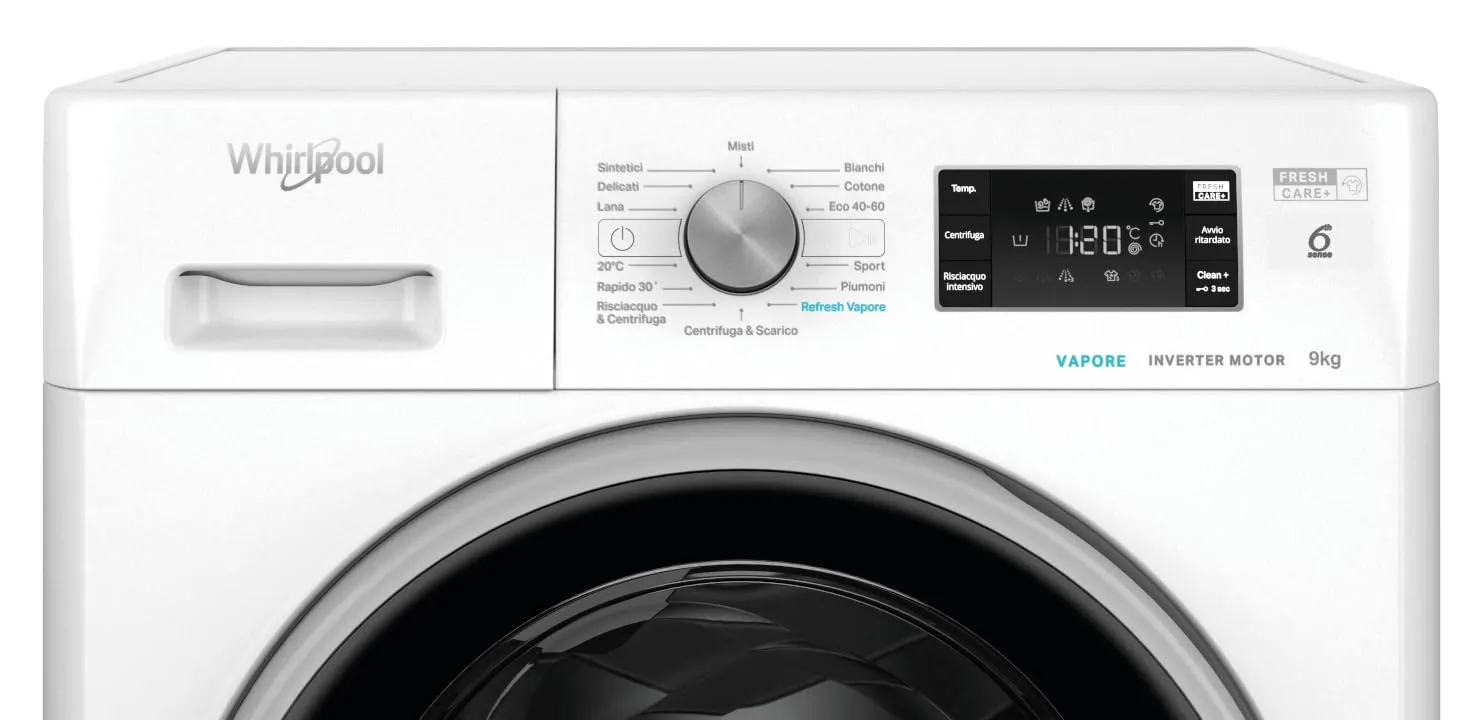 Whirlpool FFB R849 BSV IT Lavatrice 9 kg Bianco - immagine 2