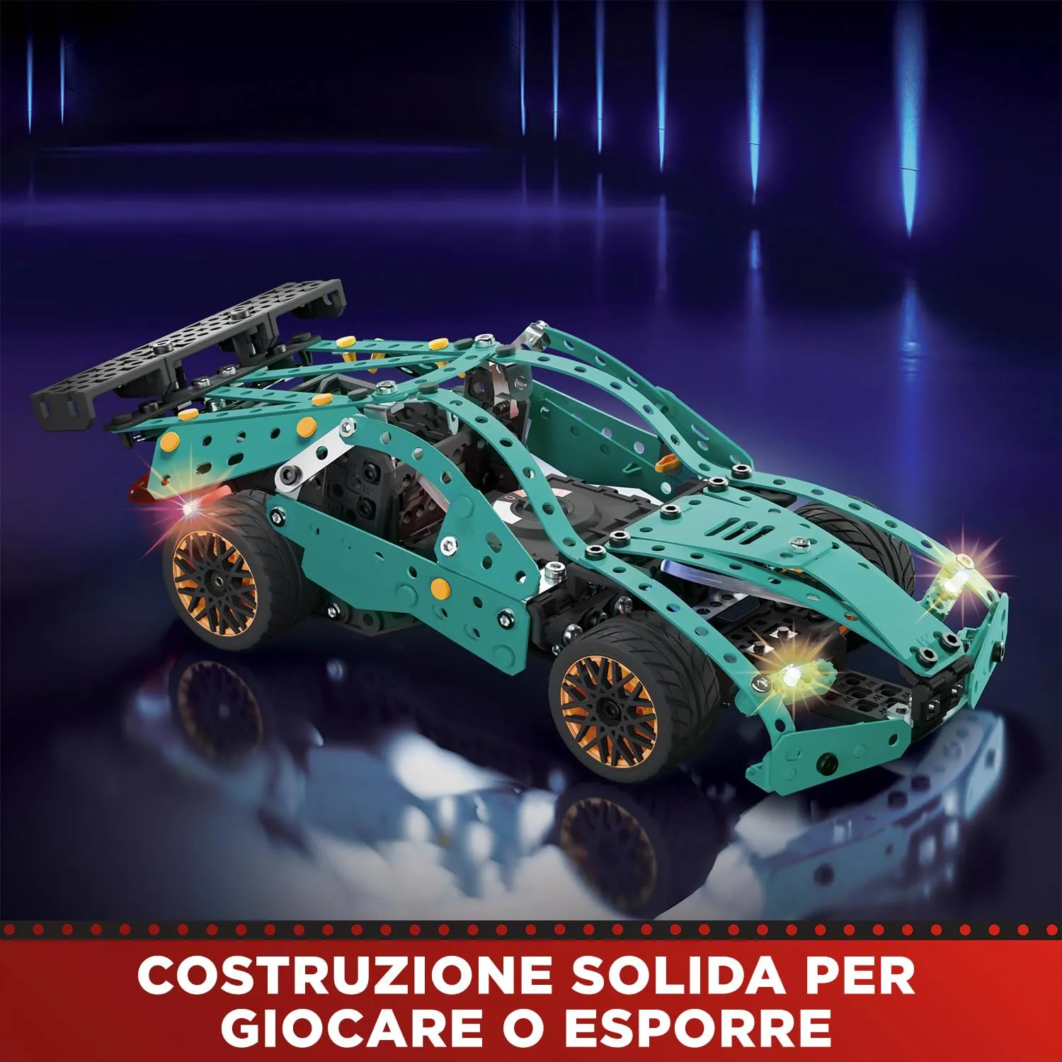 Bandai Meccano Auto da Corsa 2 in 1 Kit di Costruzione Formula 1 APM20108 - immagine 4