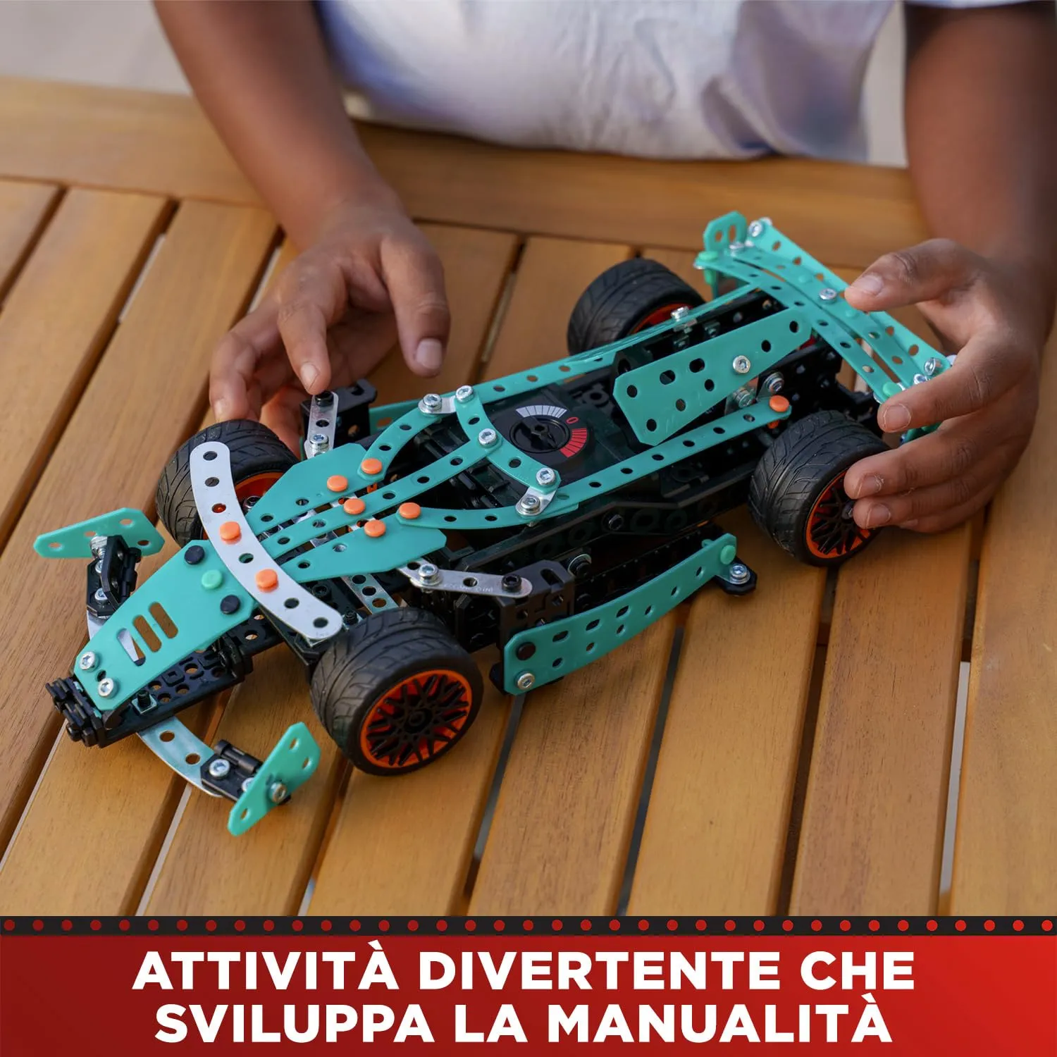 Bandai Meccano Auto da Corsa 2 in 1 Kit di Costruzione Formula 1 APM20108 - immagine 5