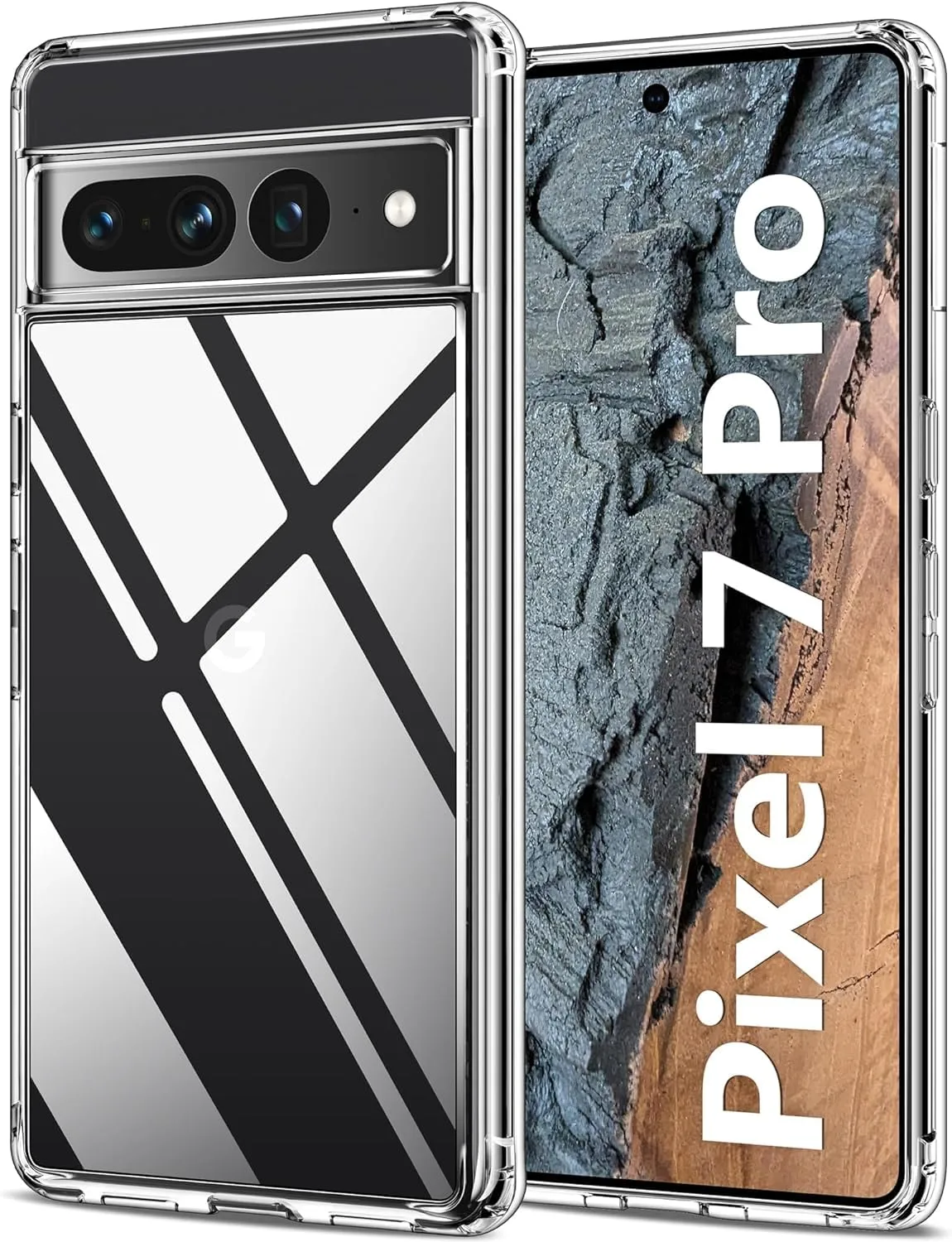 Captor Cover for Google Pixel 7 Pro, Transparent Soft Silicone Case, Anti-Scratch and Anti-Yellowing - immagine 4