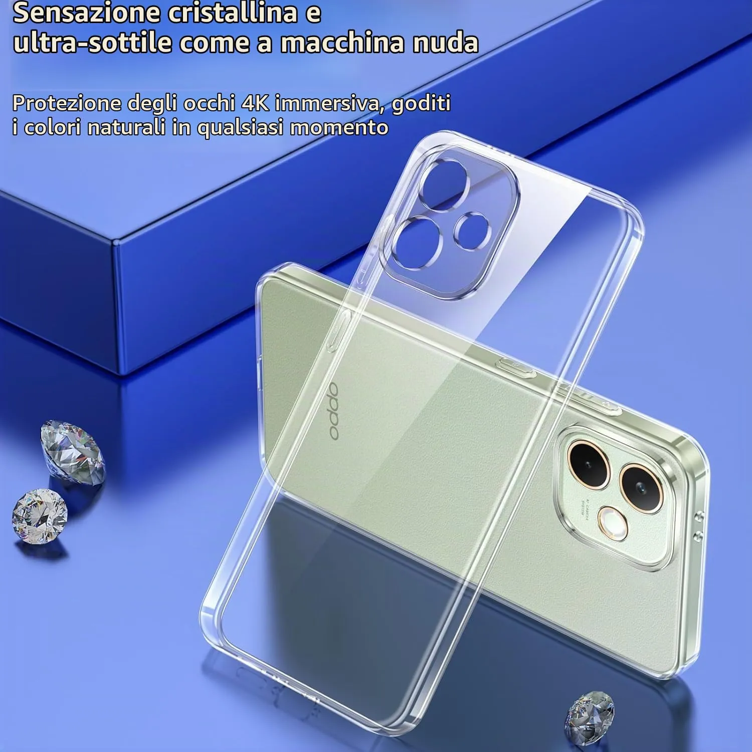 Captor Cover for Oppo A5 Pro 5G, Transparent Soft Silicone Case, Anti-Yellowing - immagine 4