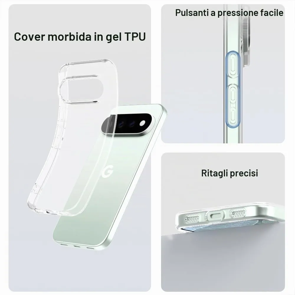 Captor Cover for Google Pixel 11 / 11 Pro, Clear Soft Silicone Case - immagine 6