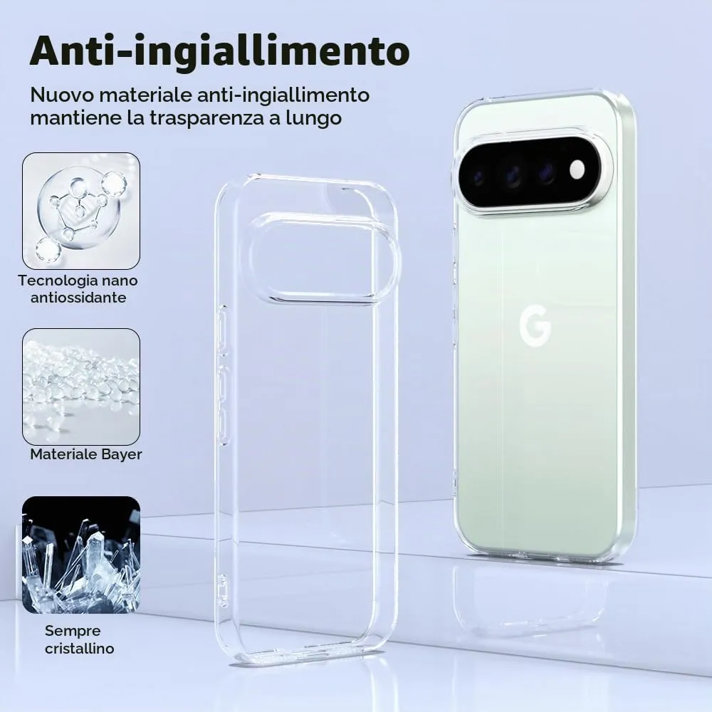 Captor Cover for Google Pixel 11 / 11 Pro, Clear Soft Silicone Case - immagine 9