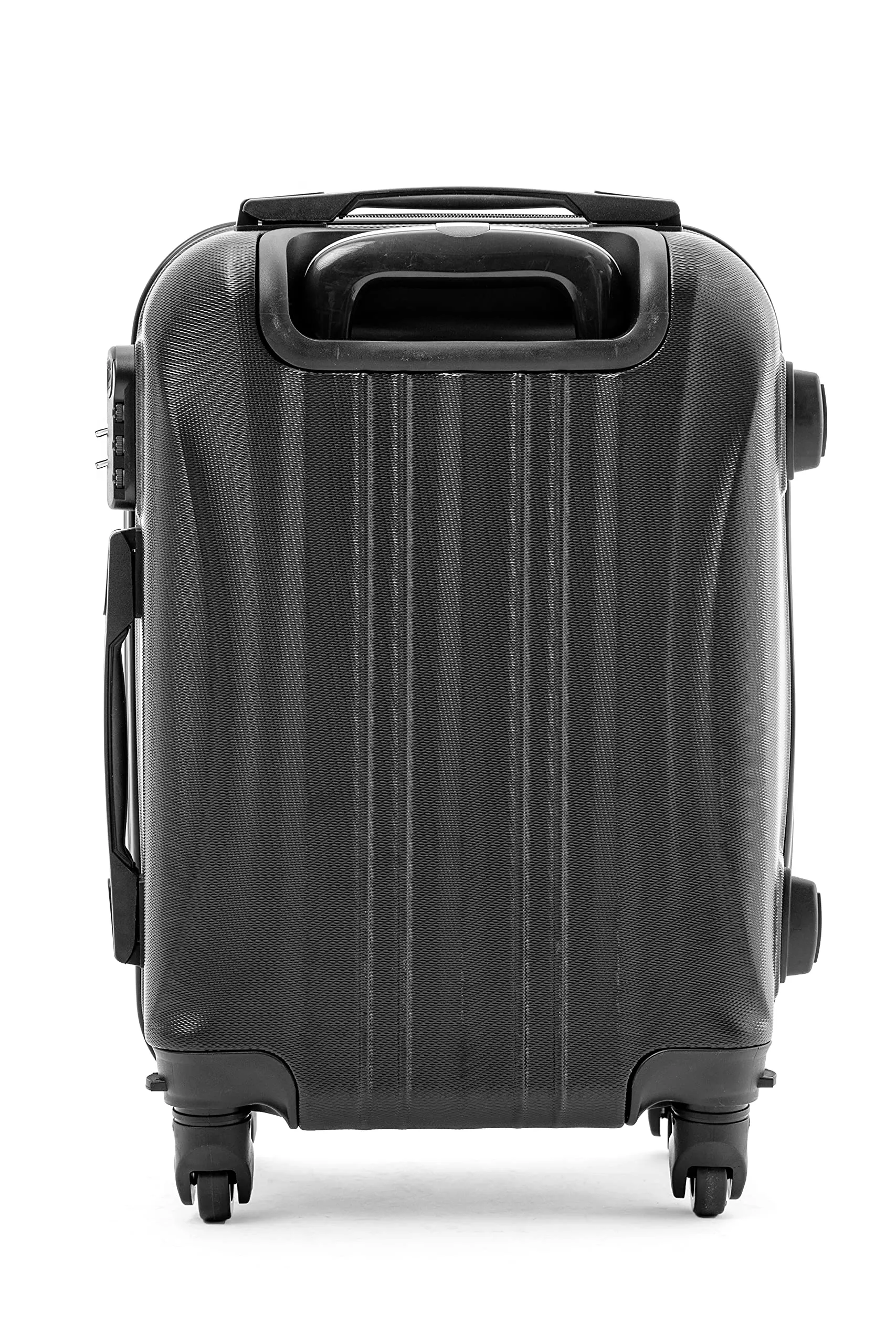 R.Leone Trolley Bagaglio a Mano 55x40x23 cm in ABS 4 Ruote 20373AR Grigio - immagine 5