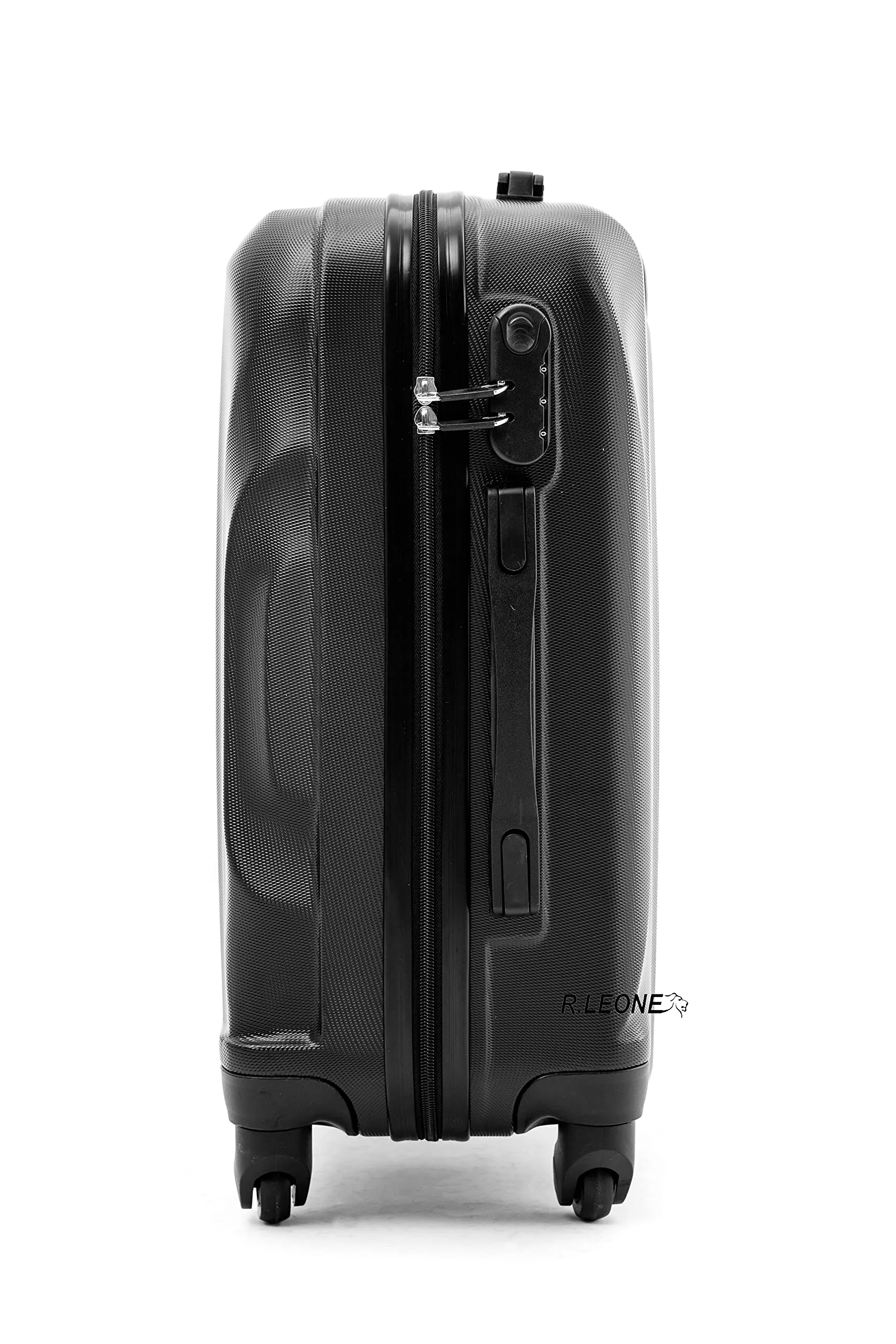 R.Leone Trolley Bagaglio a Mano 55x40x23 cm in ABS 4 Ruote 20373AR Grigio - immagine 6